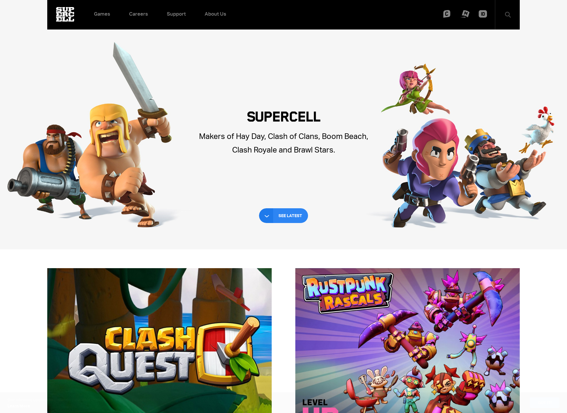 Screenshot for supercell.fi