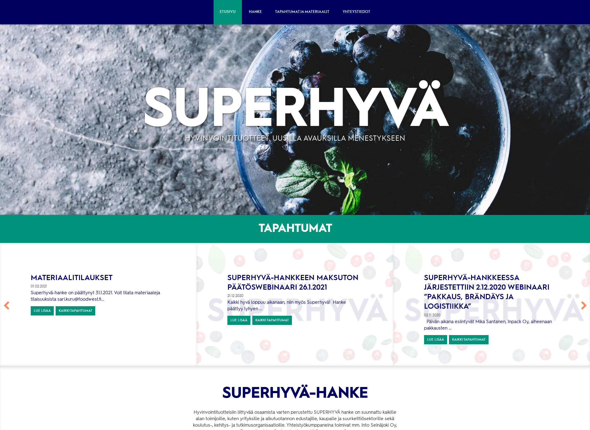 Screenshot for superhyva.fi