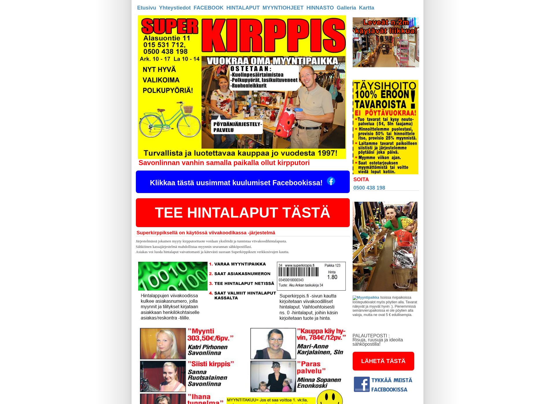 Screenshot for superkirppis.fi
