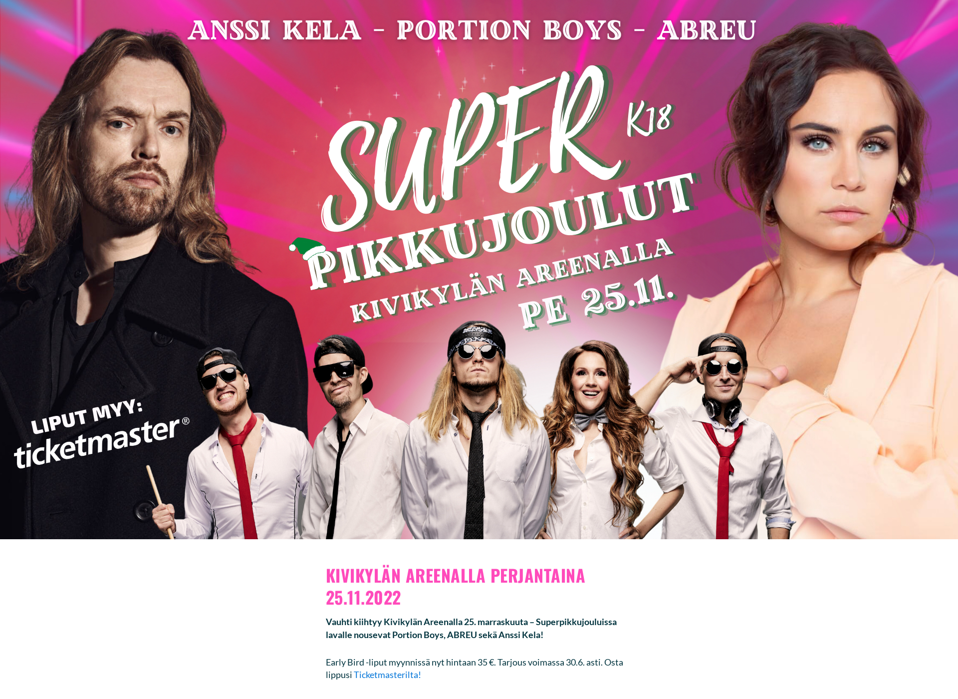 Screenshot for superpikkujoulut.fi