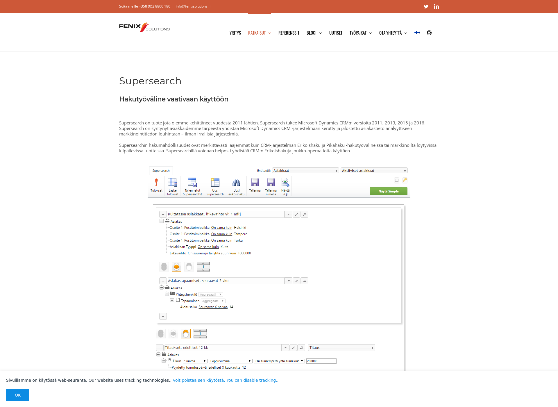 Screenshot for supersearch.fi