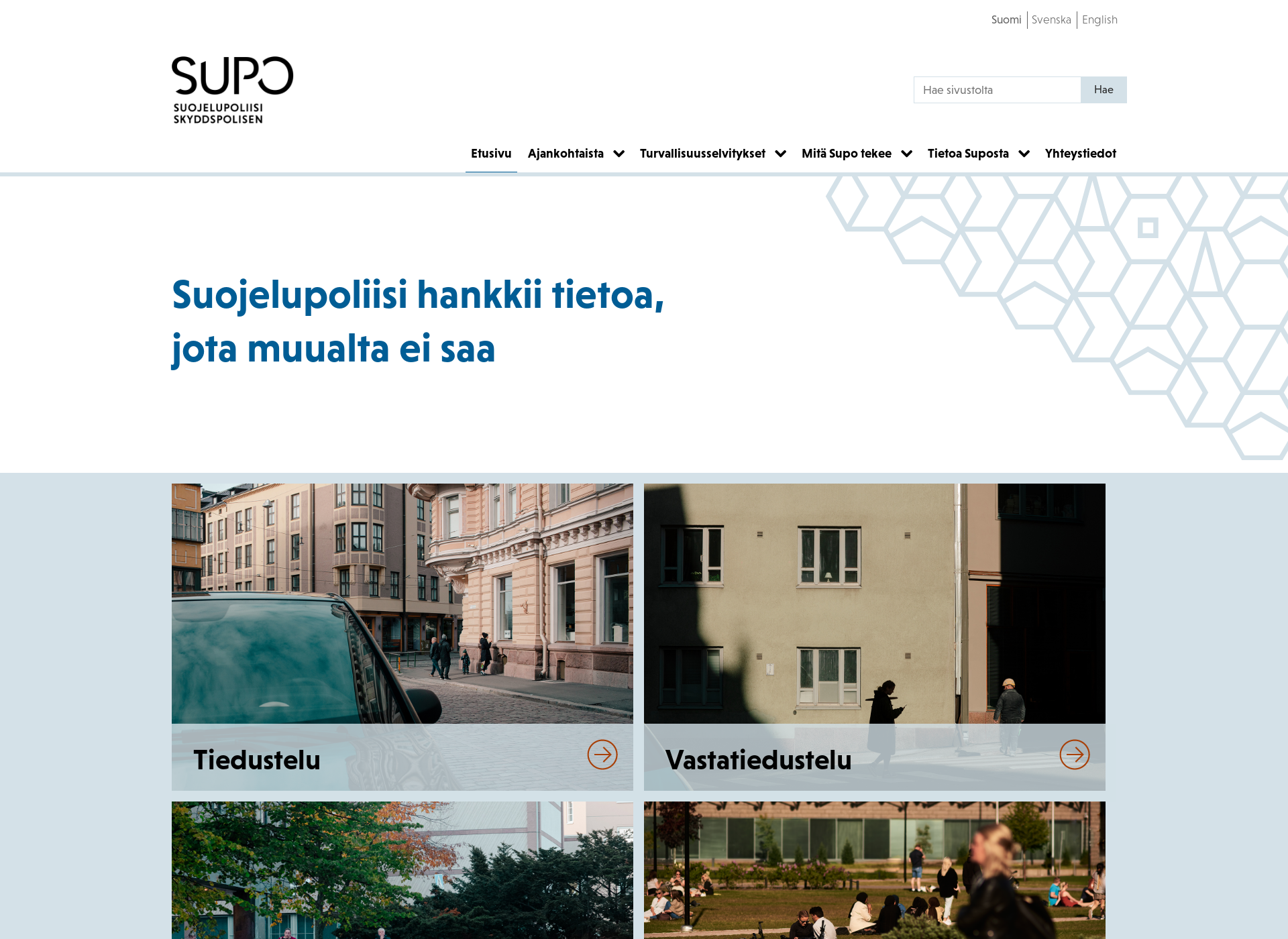 Screenshot for supo.fi