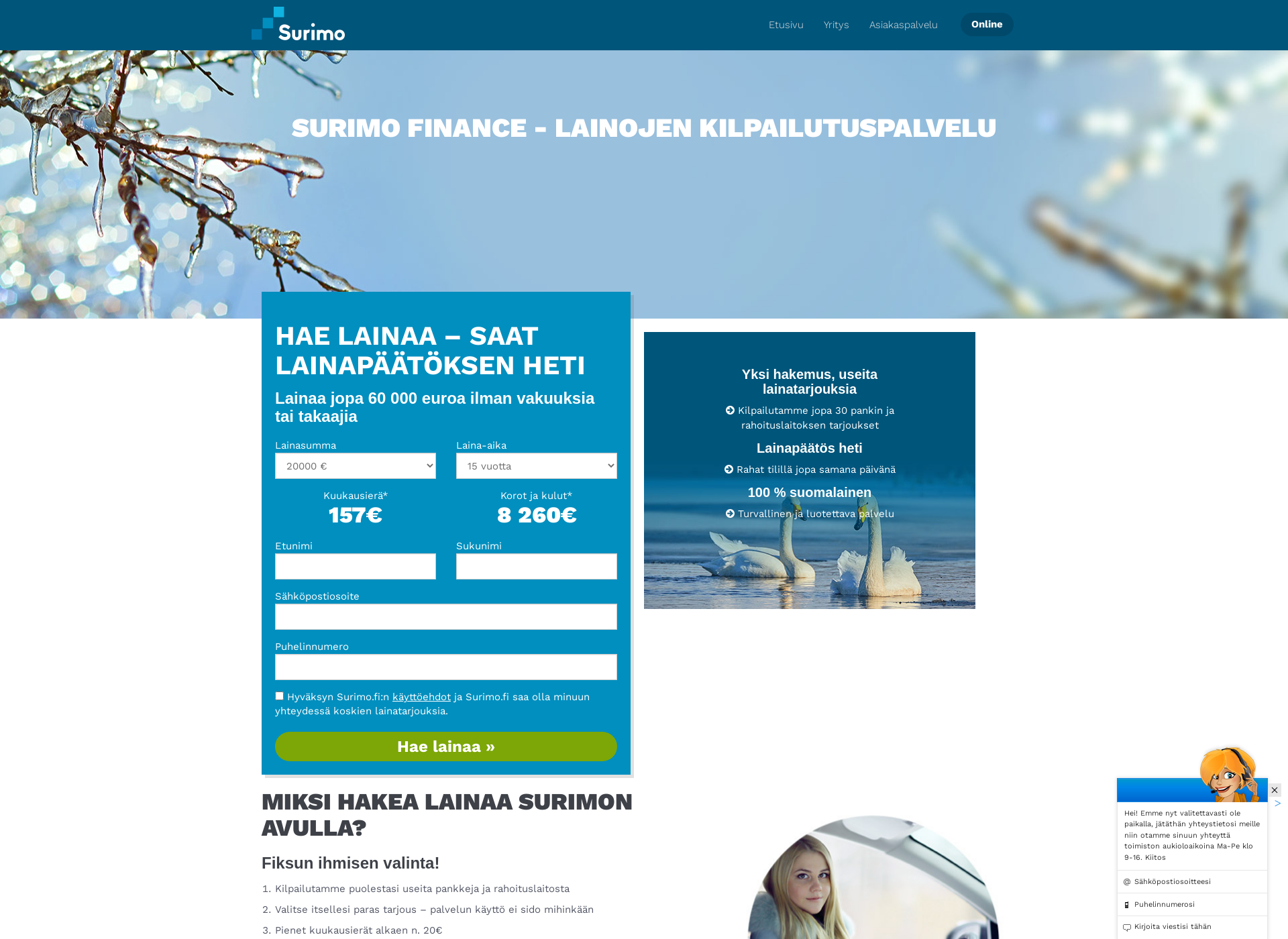 Screenshot for surimo.fi