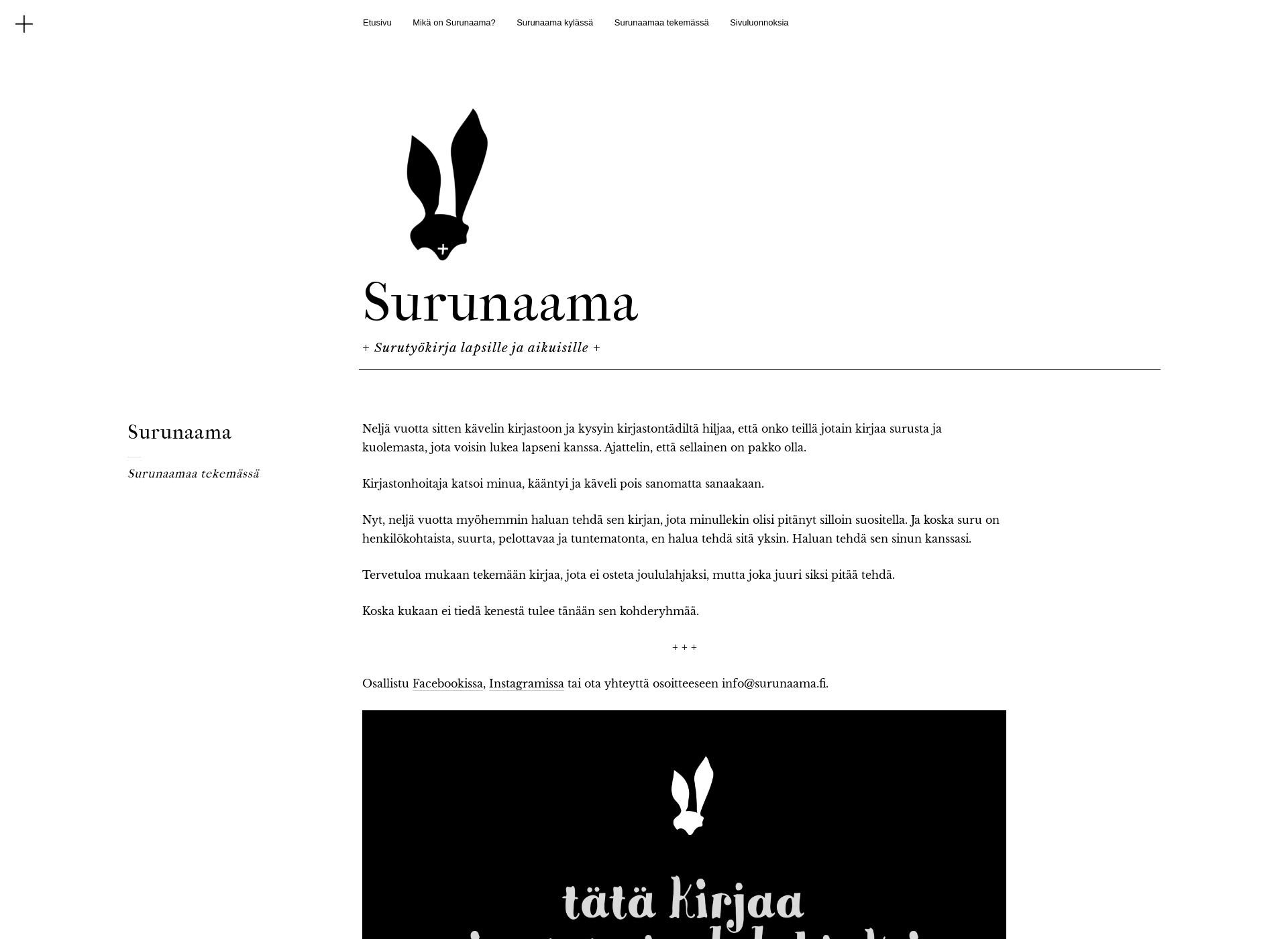 Skärmdump för surunaama.fi