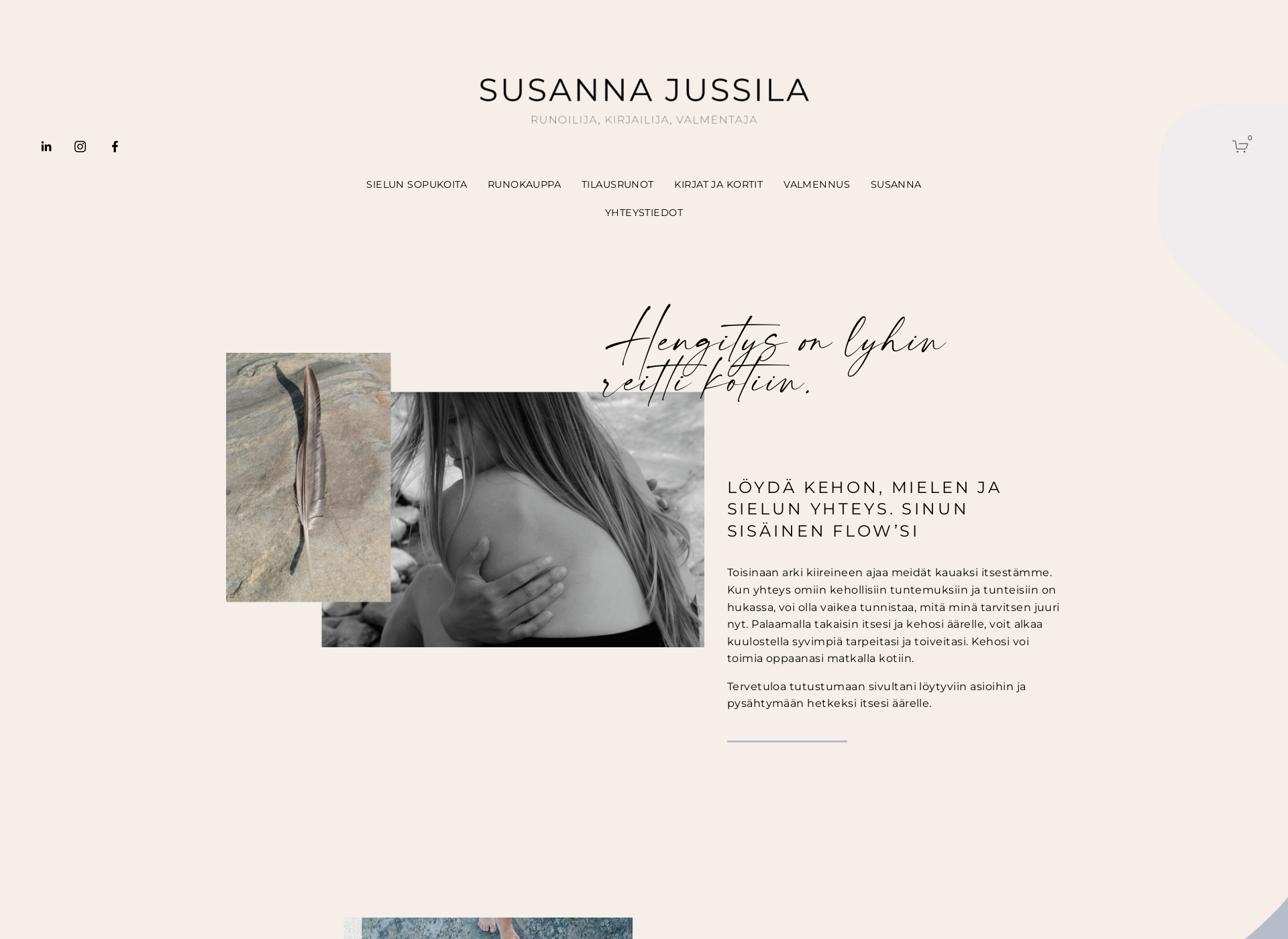 Screenshot for susannajussila.fi