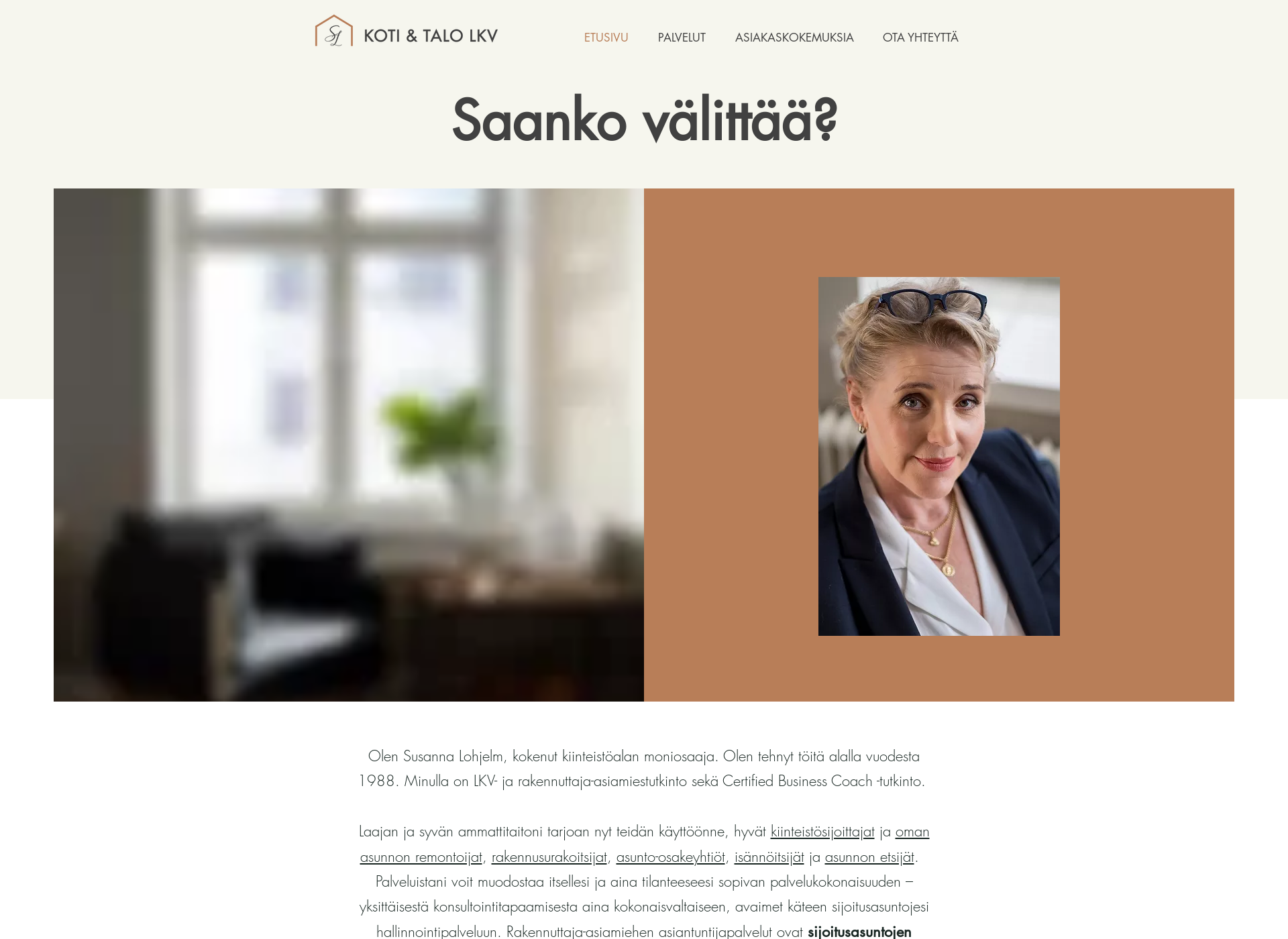 Skärmdump för susannalohjelm.fi