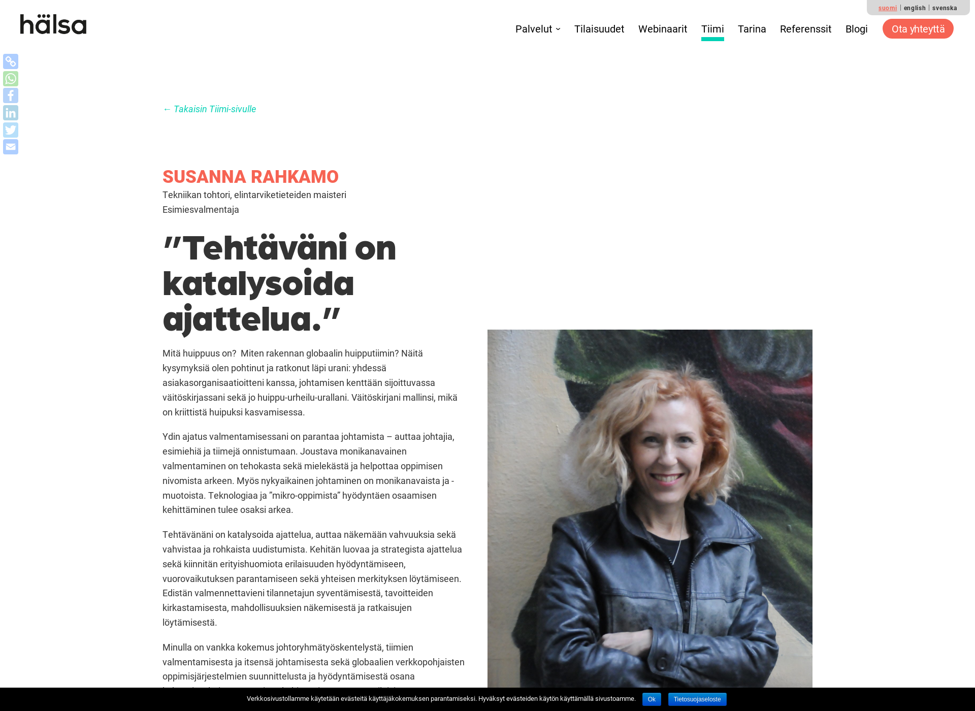Screenshot for susannarahkamo.fi