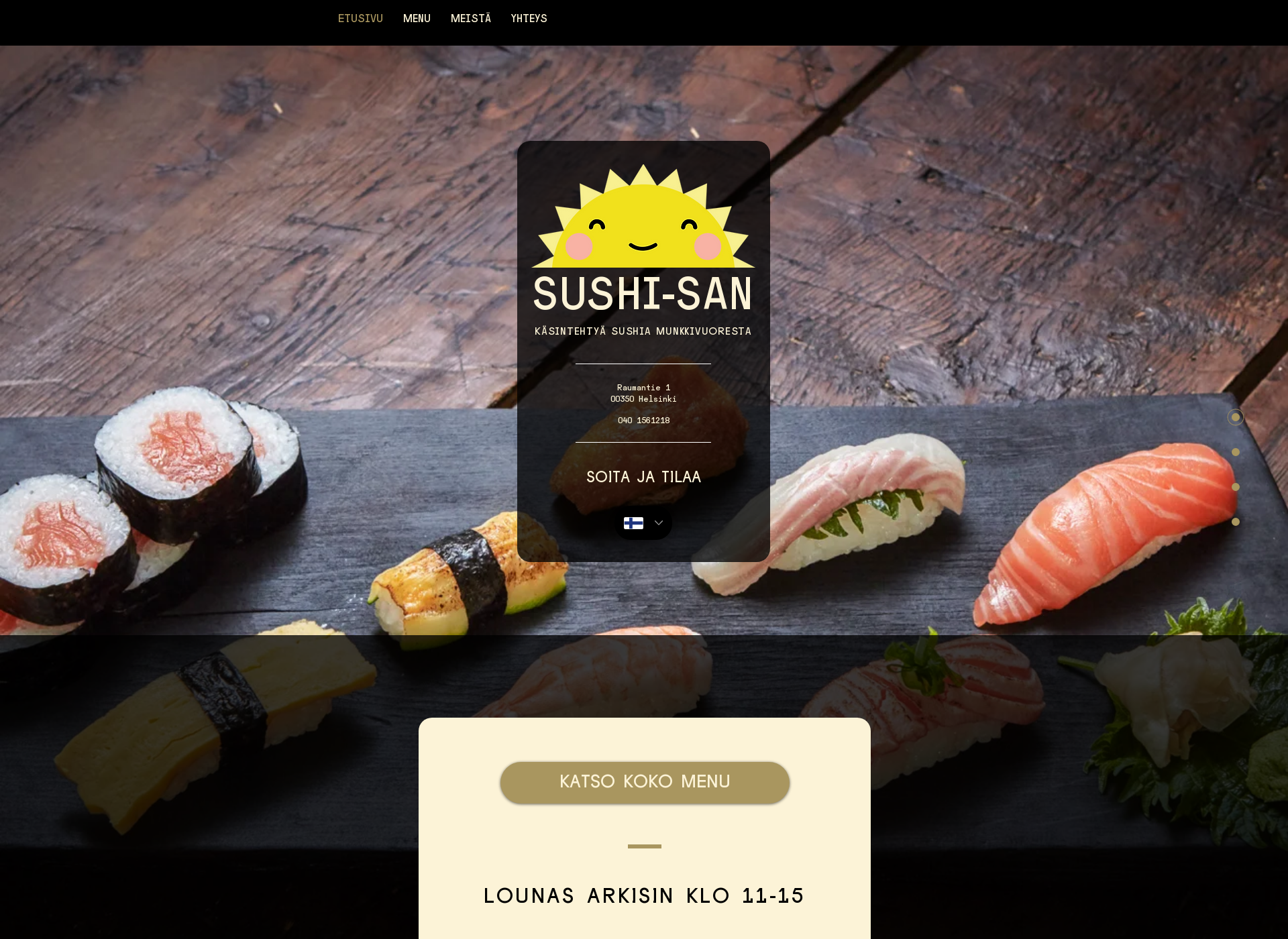 Screenshot for sushisan.info