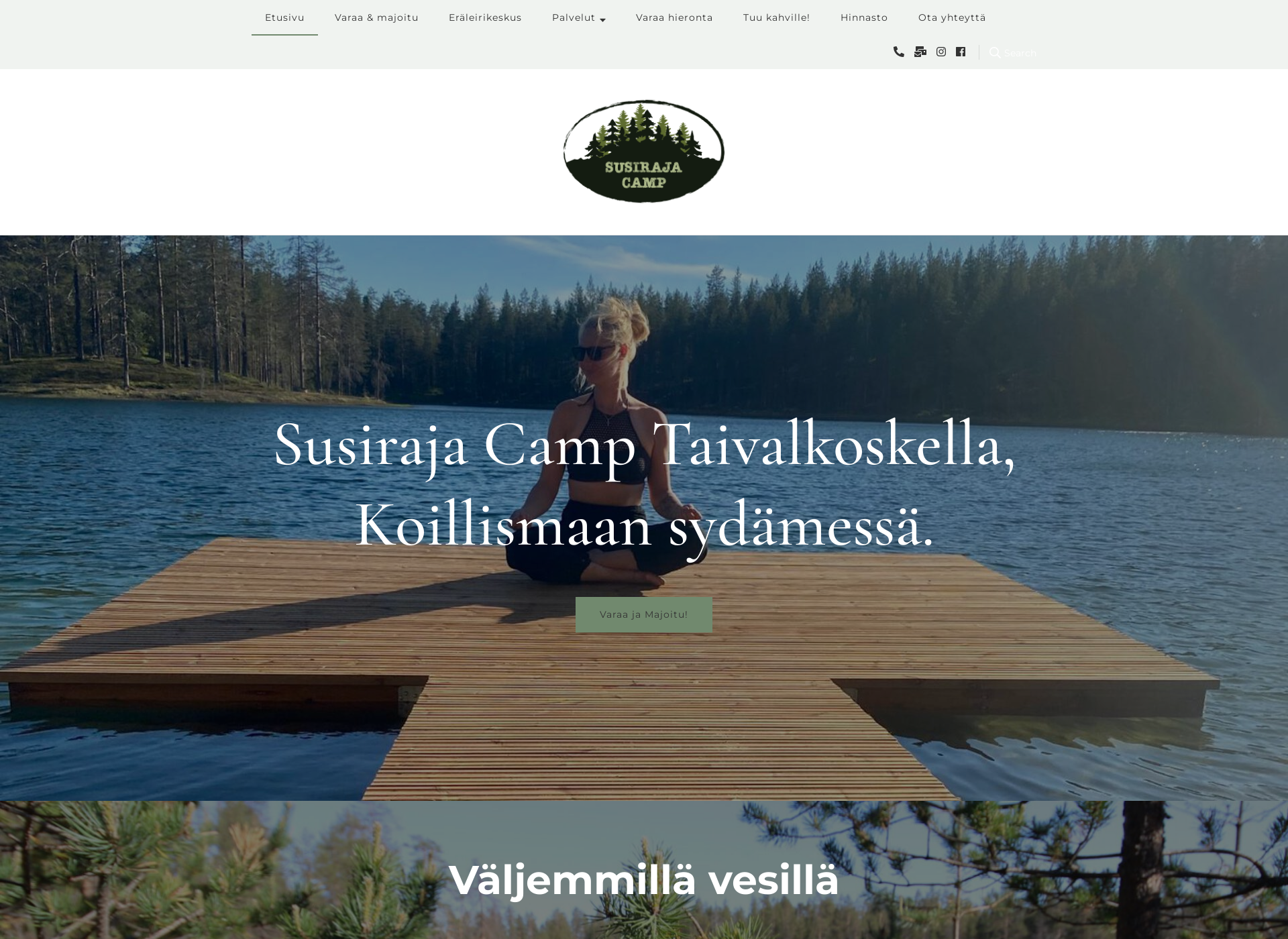 Näyttökuva susirajacamp.fi