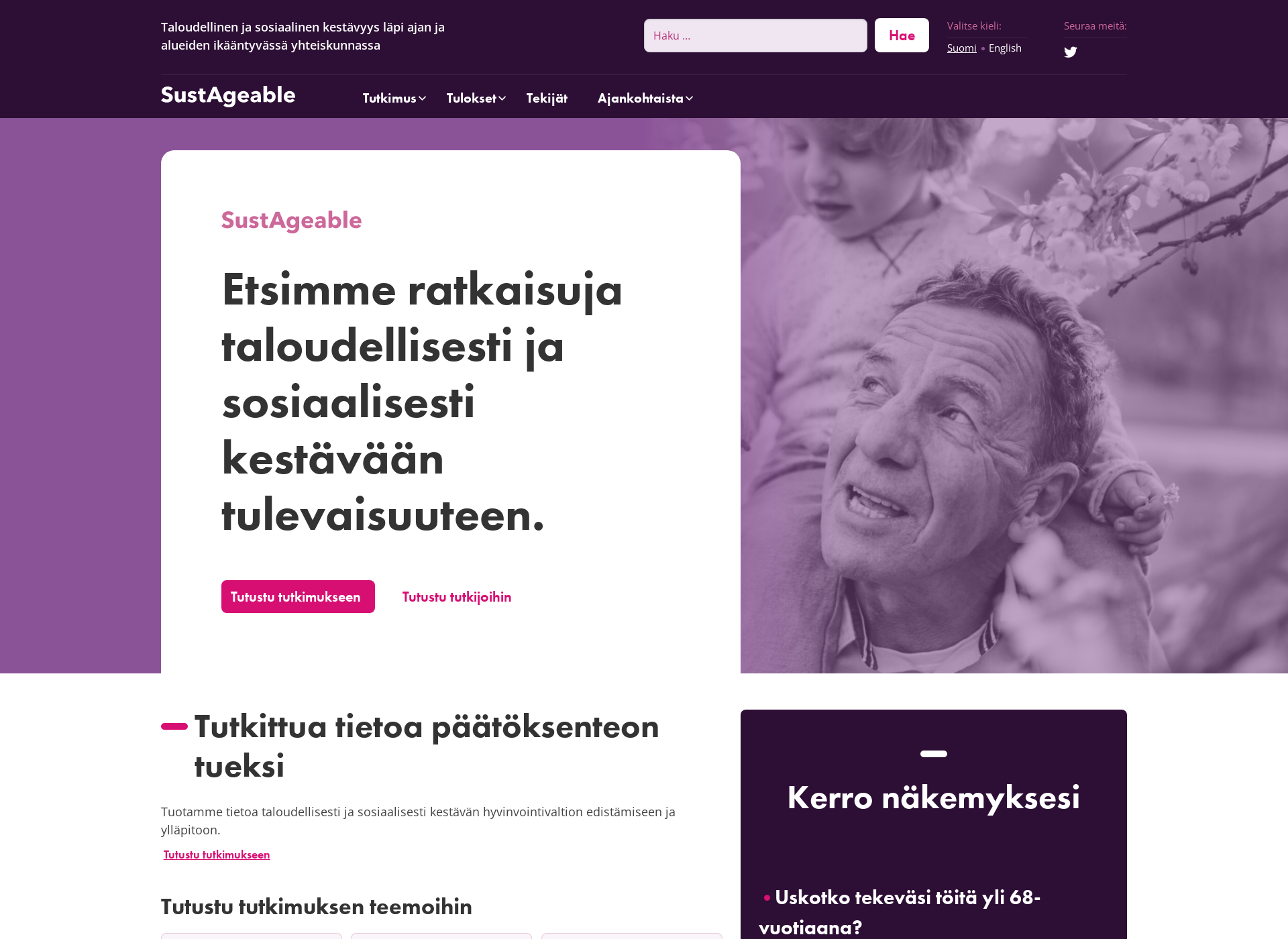 Näyttökuva sustageable.fi