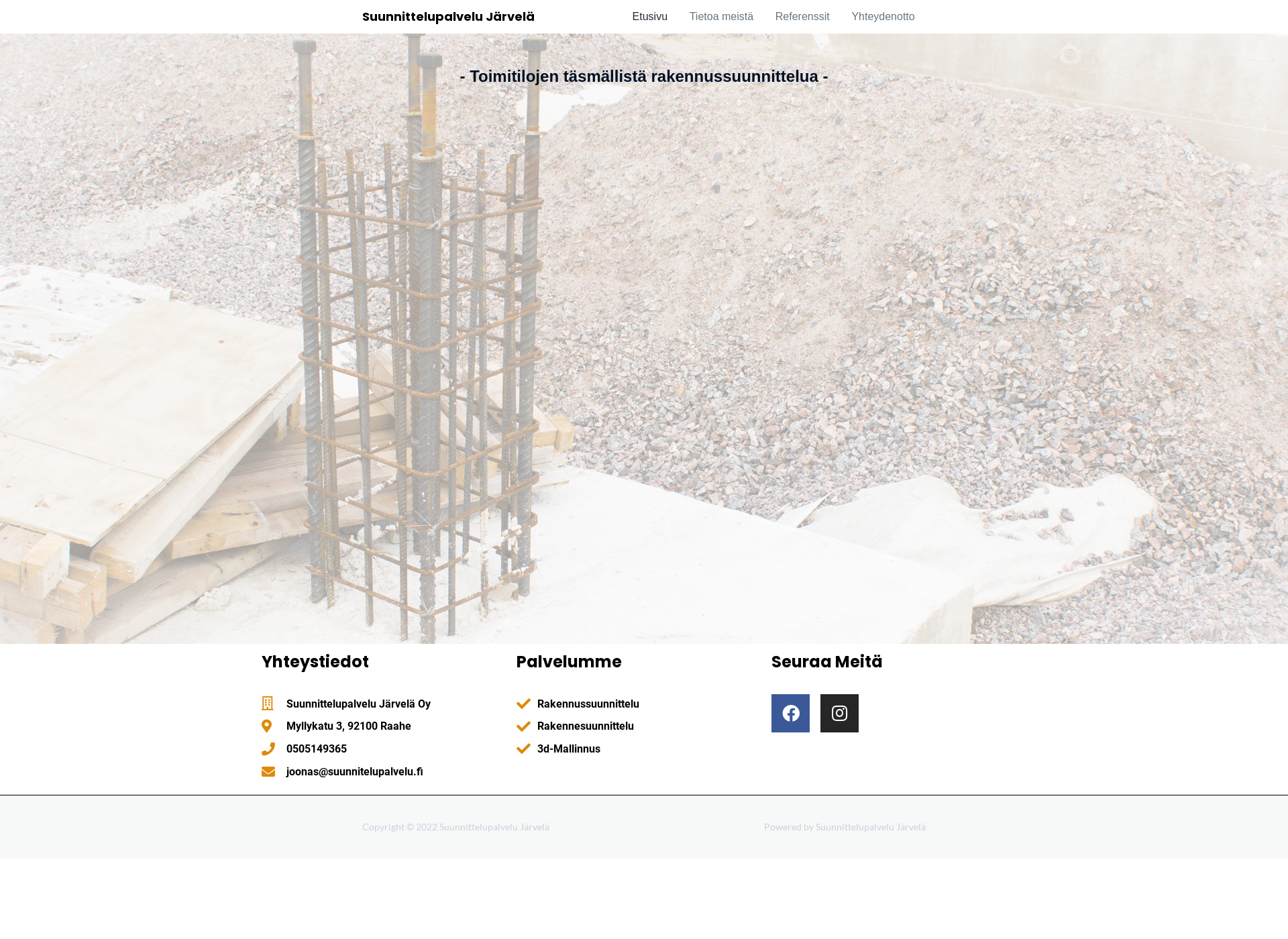Screenshot for suunnittelupalvelu.fi