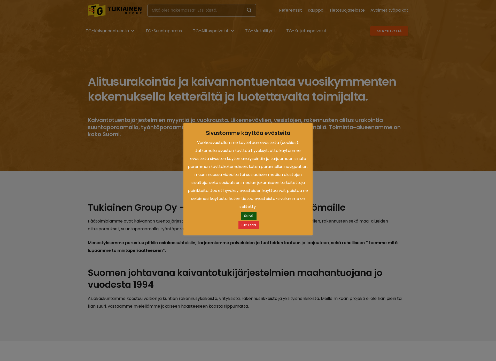 Skärmdump för suuntaporaajat.fi