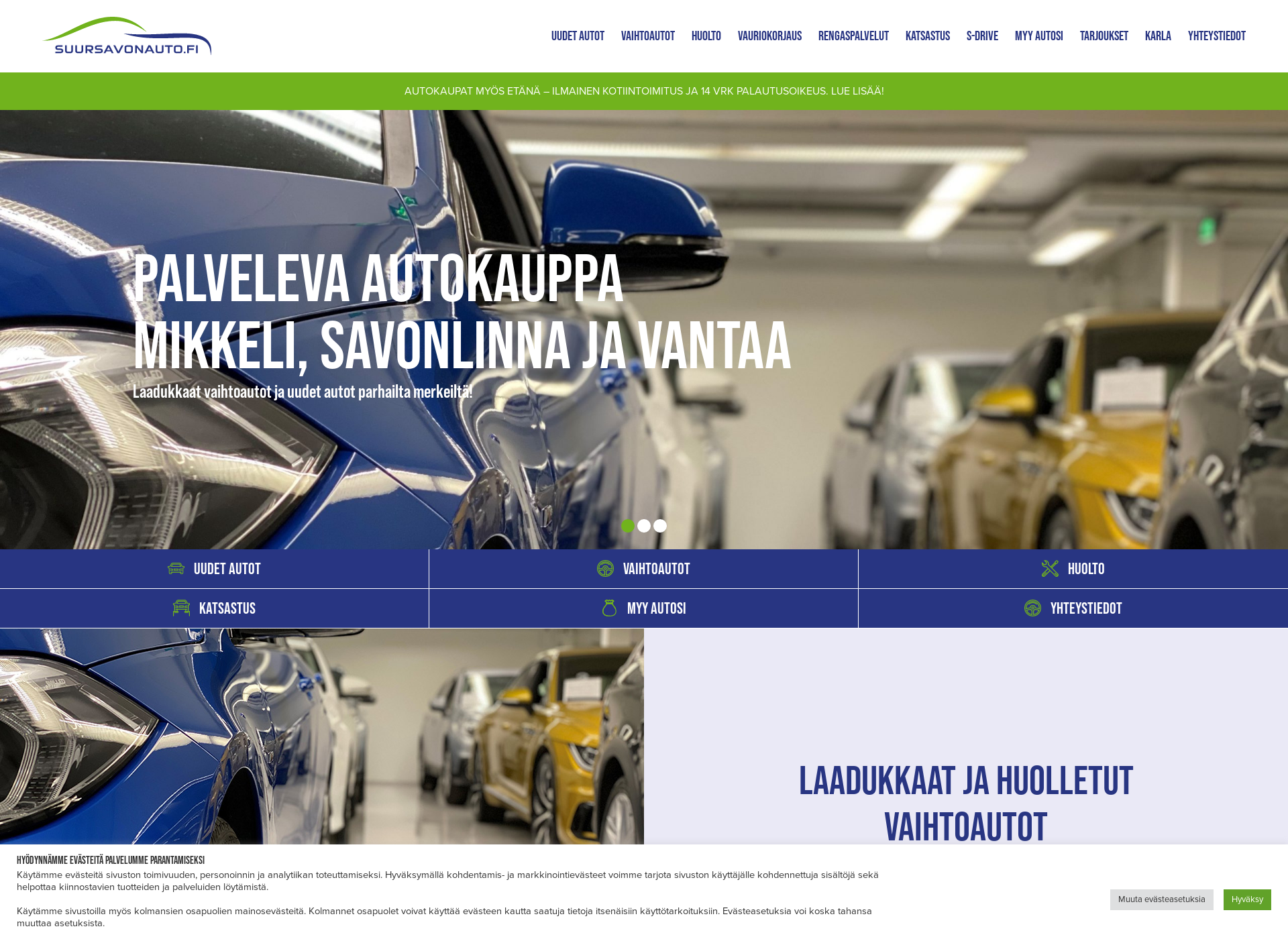 Screenshot for suursavonauto.fi