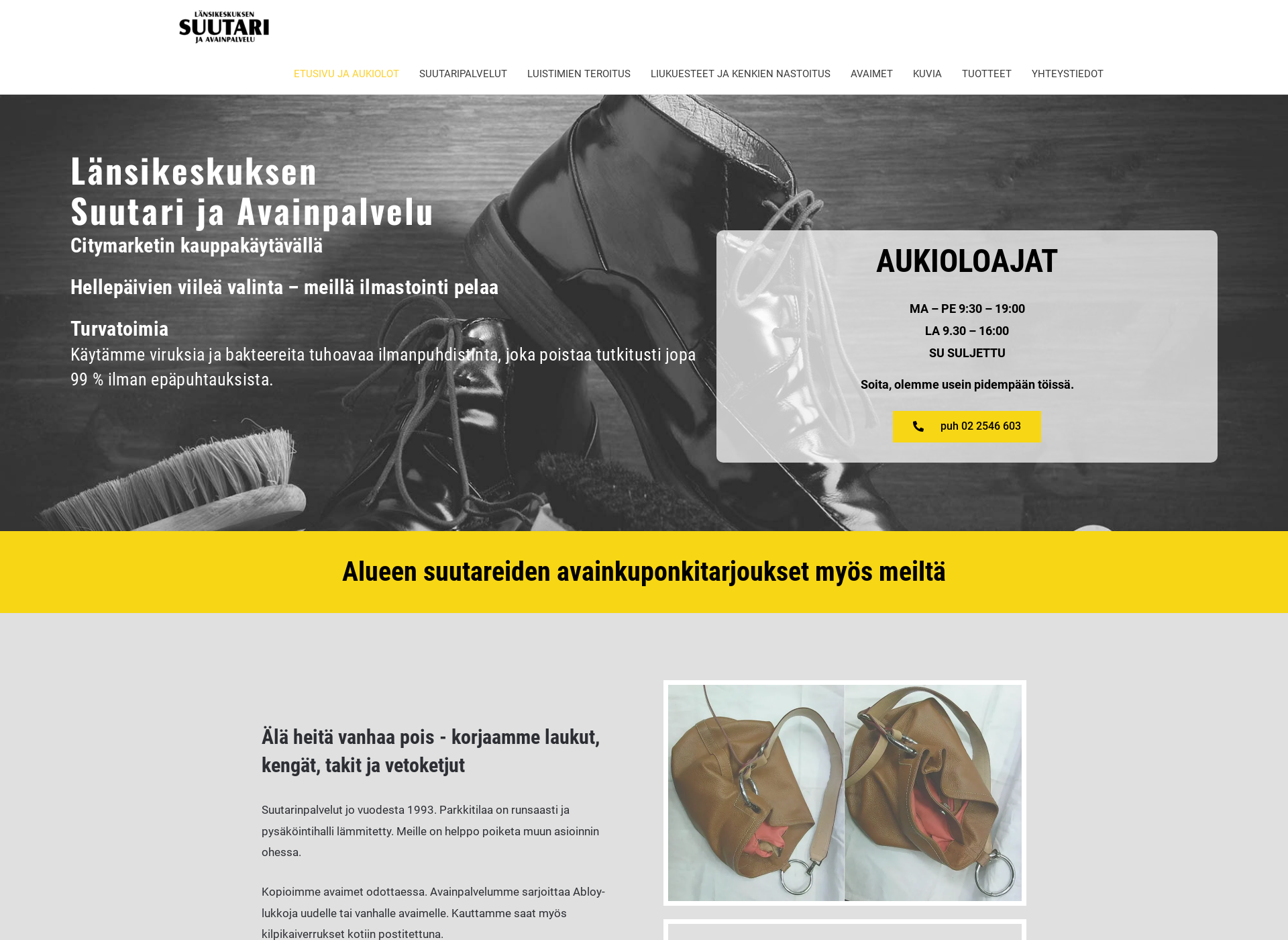 Screenshot for suutaripalvelut.fi