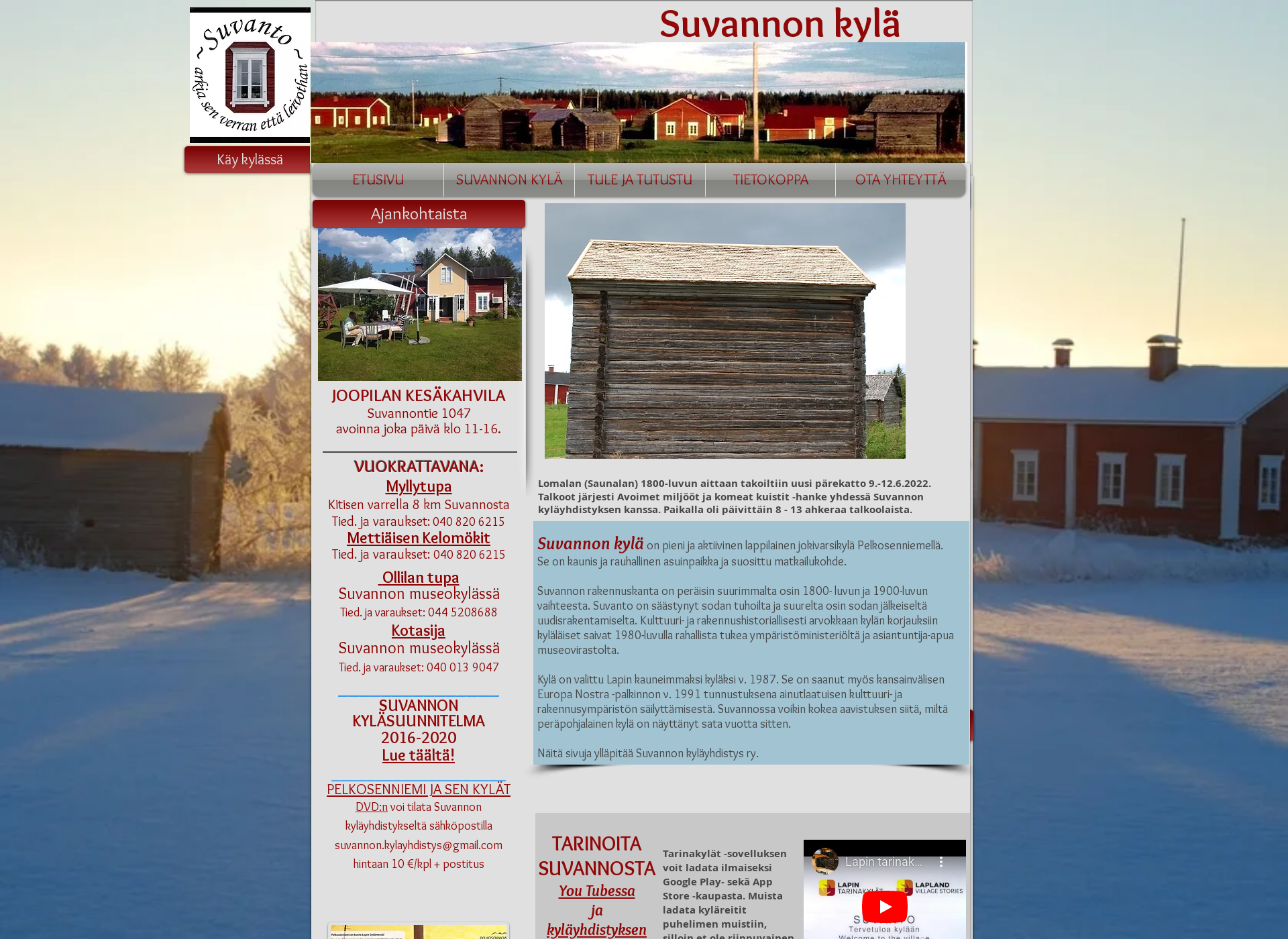 Screenshot for suvannonkyla.fi