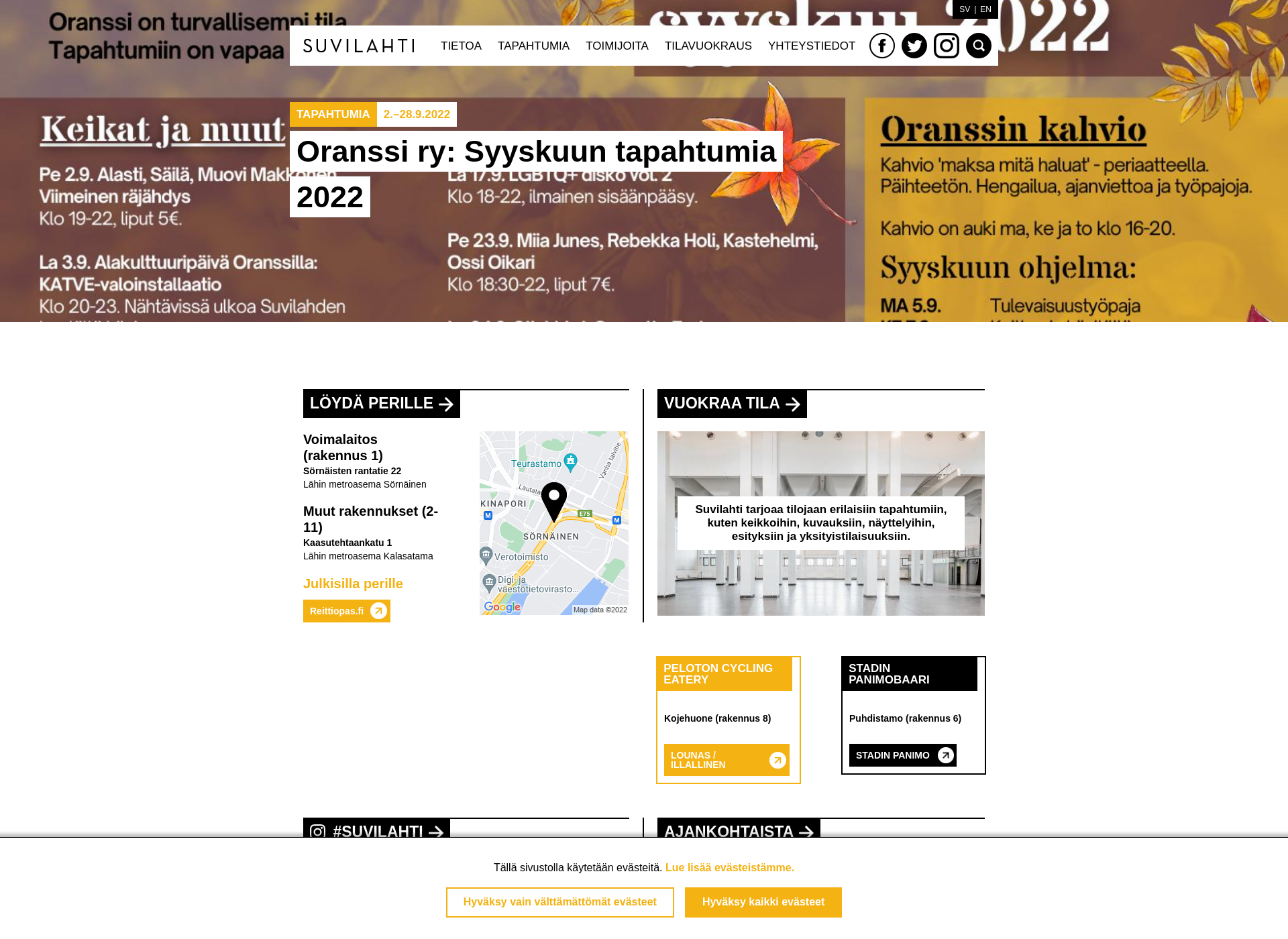 Screenshot for suvilahti.fi