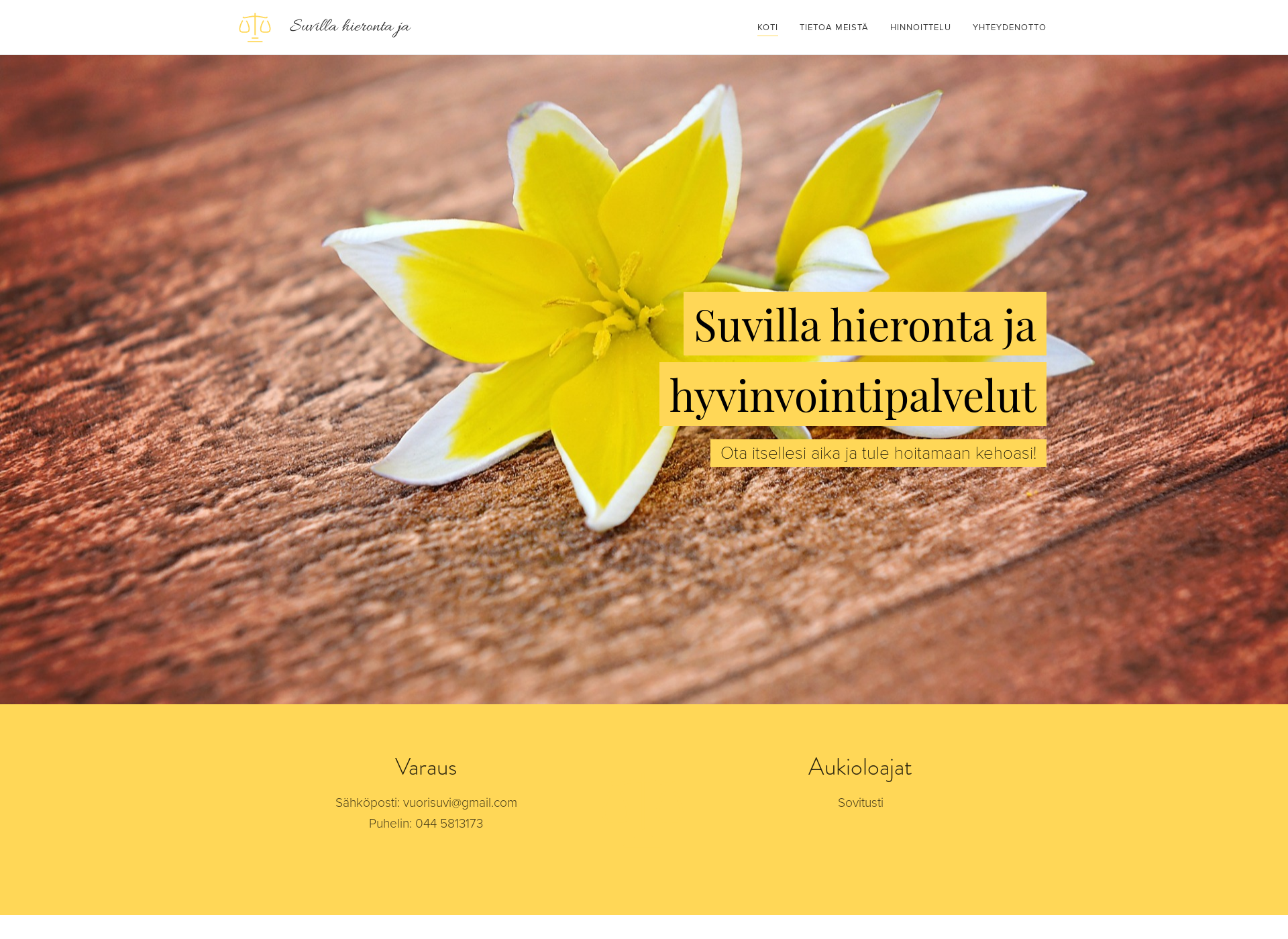 Screenshot for suvilla.fi