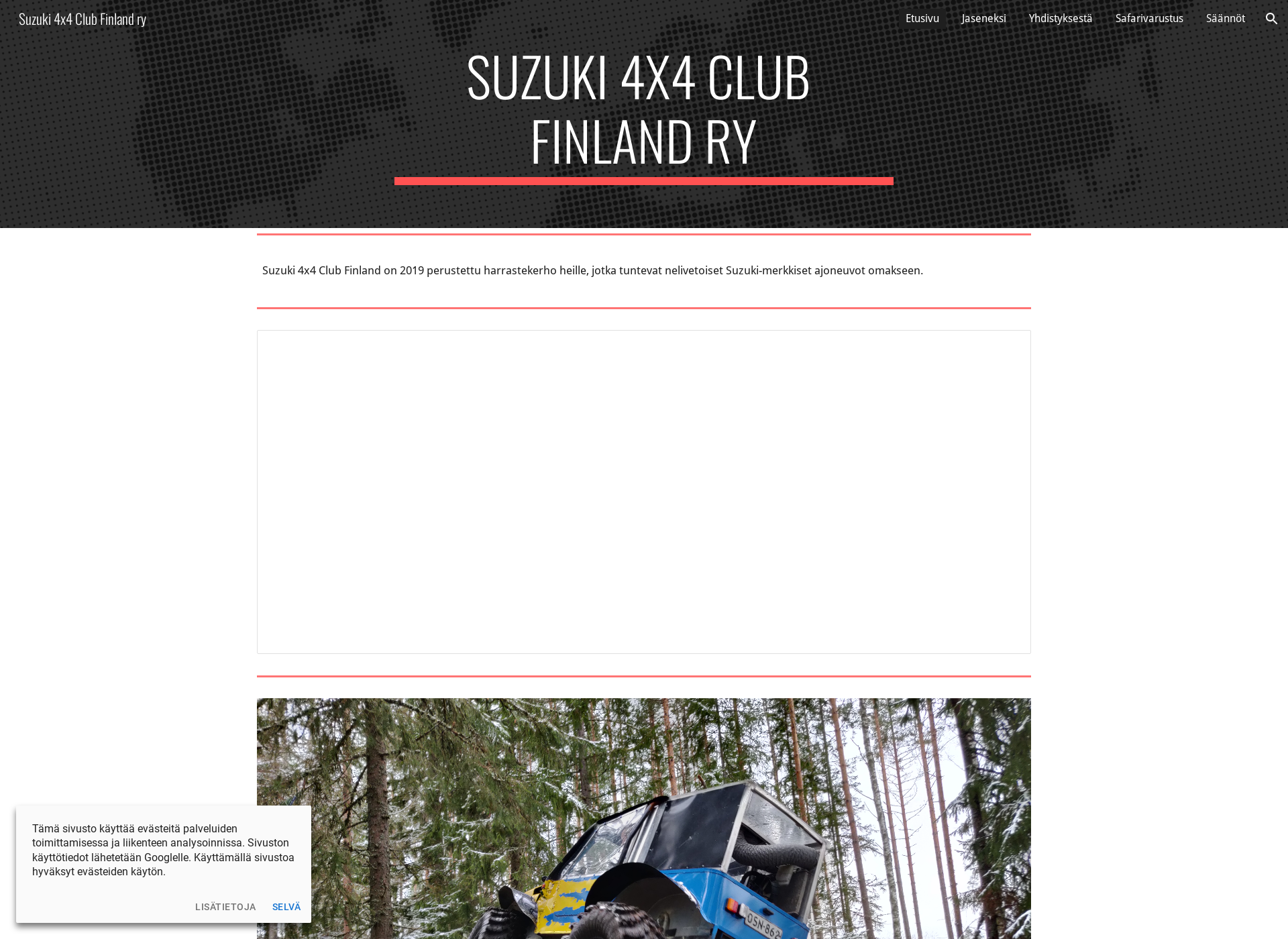 Skärmdump för suzuki4x4club.fi