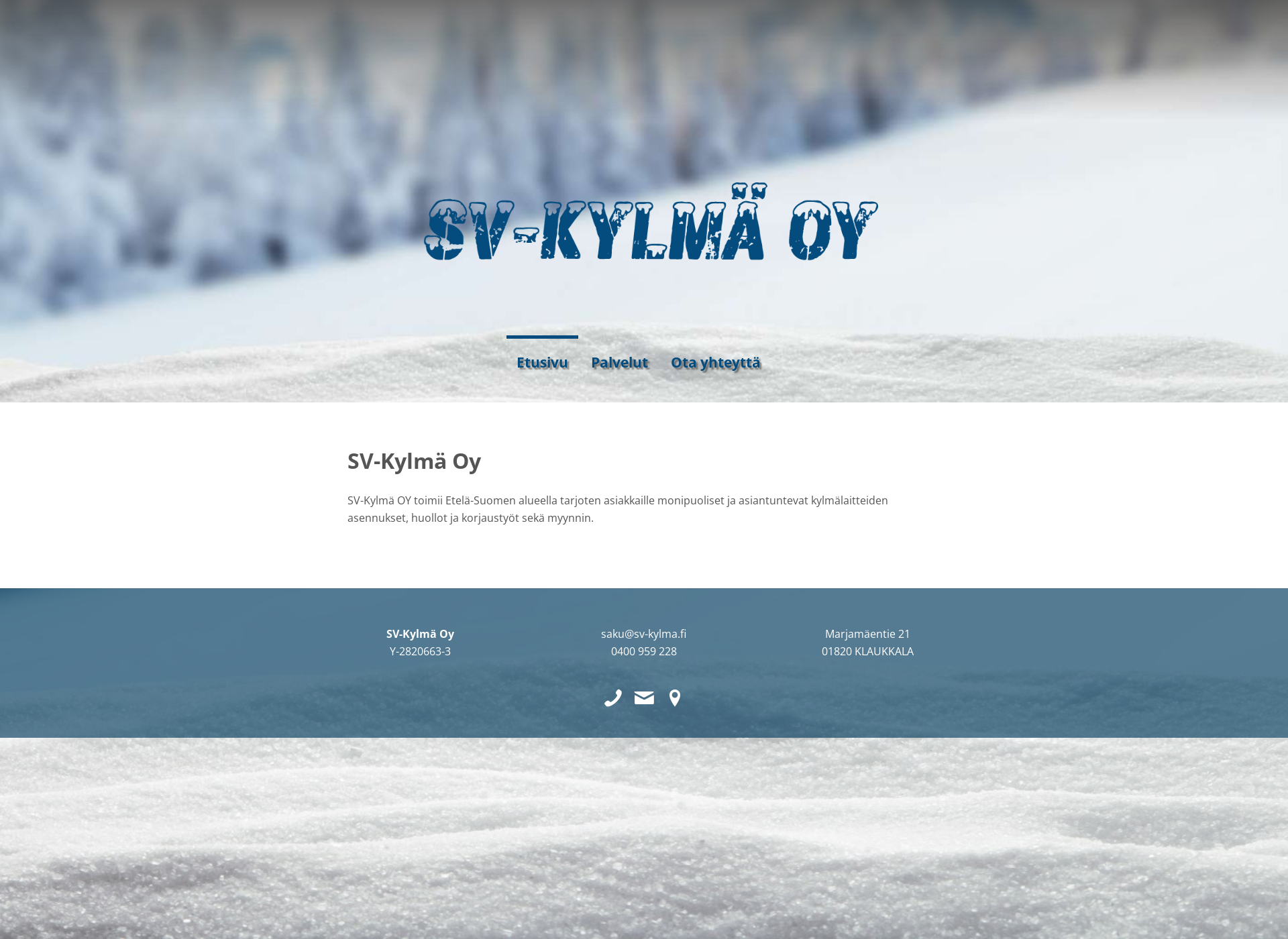 Screenshot for sv-kylma.fi