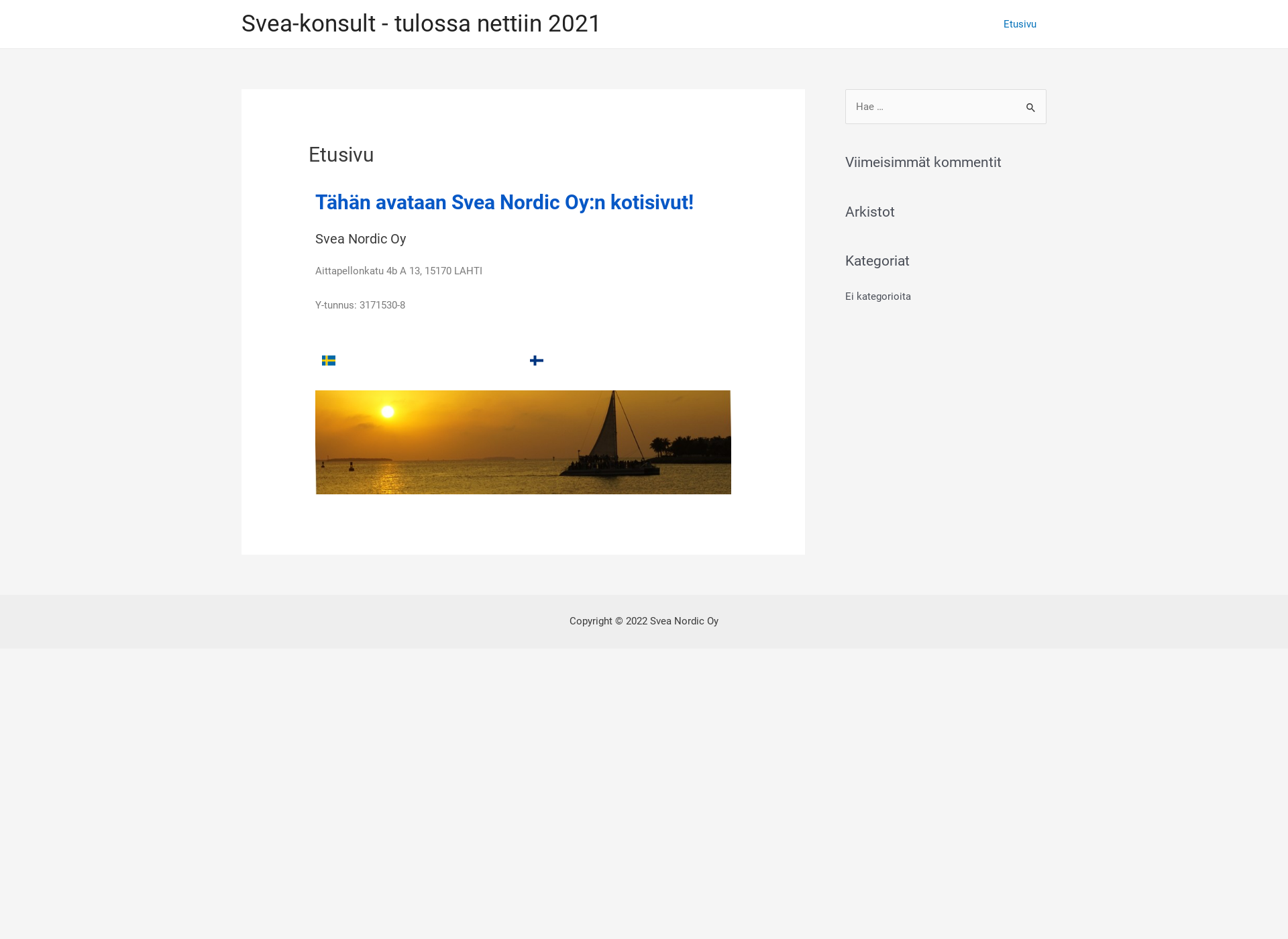 Screenshot for svea-nordic.fi