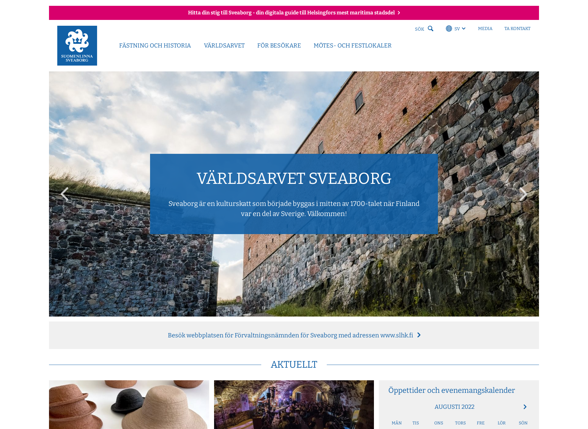 Screenshot for sveaborg.fi