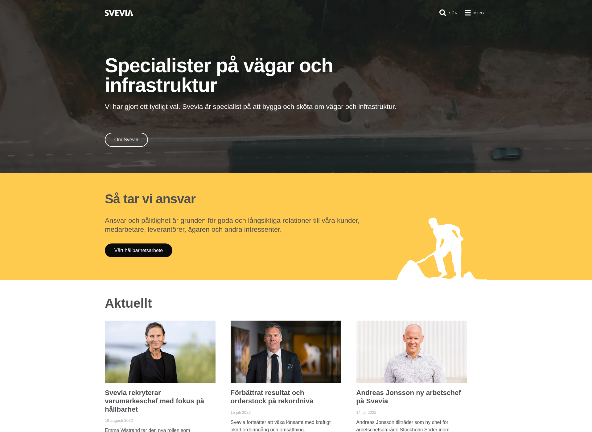 Screenshot for svevia.fi