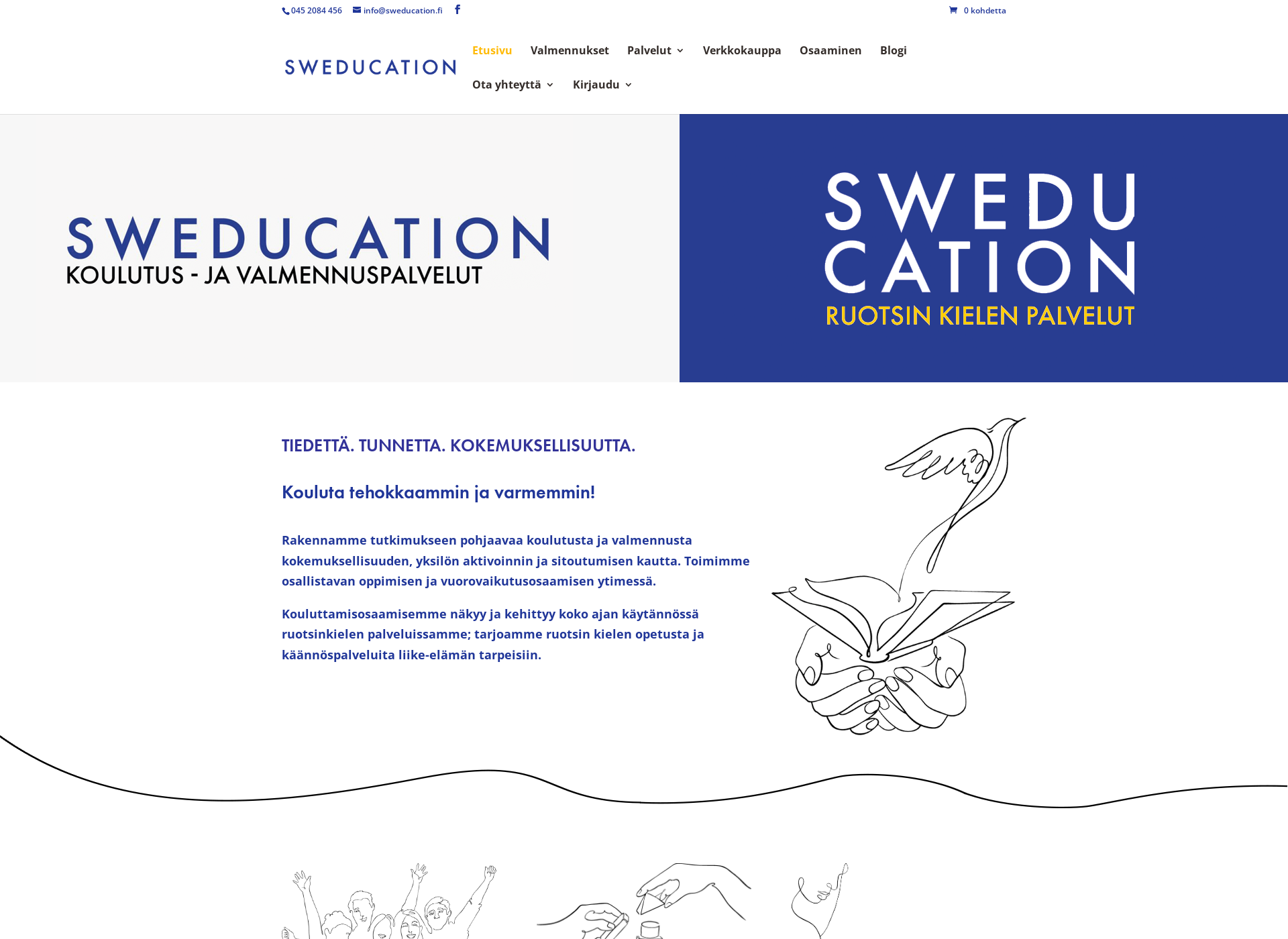 Skärmdump för sweducation.fi