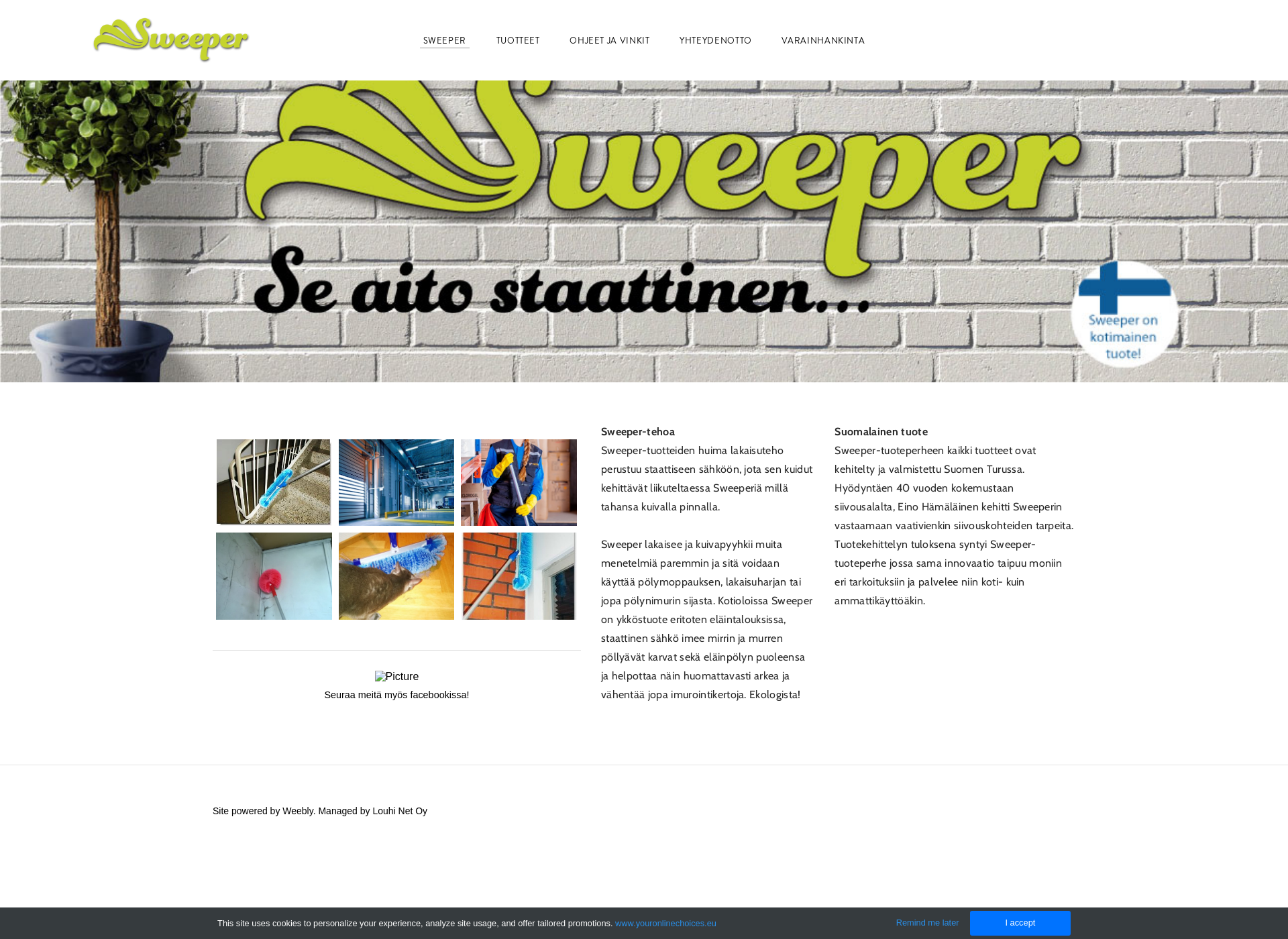 Screenshot for sweeper.fi