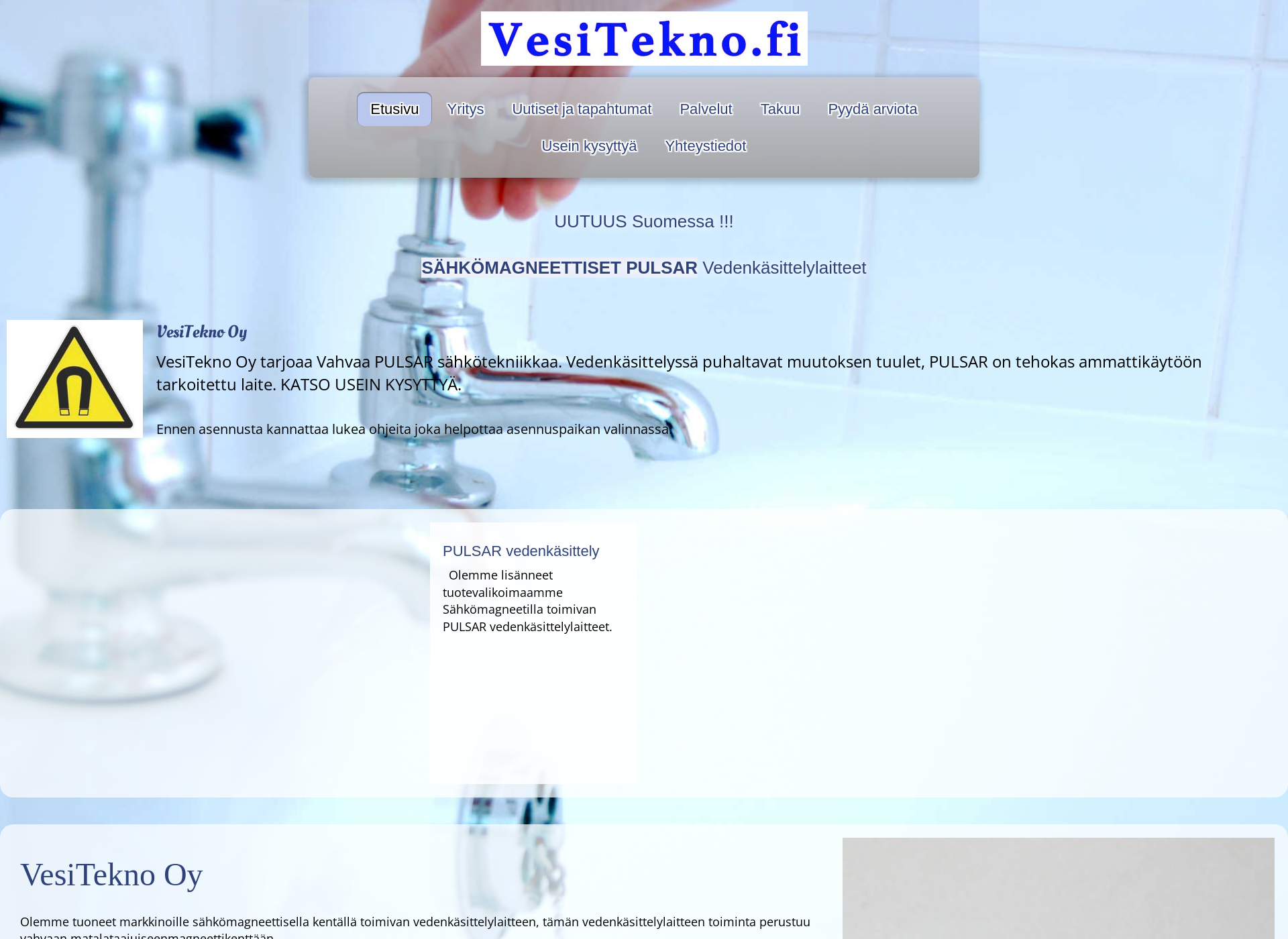 Screenshot for swt-saverwatertechnology.fi