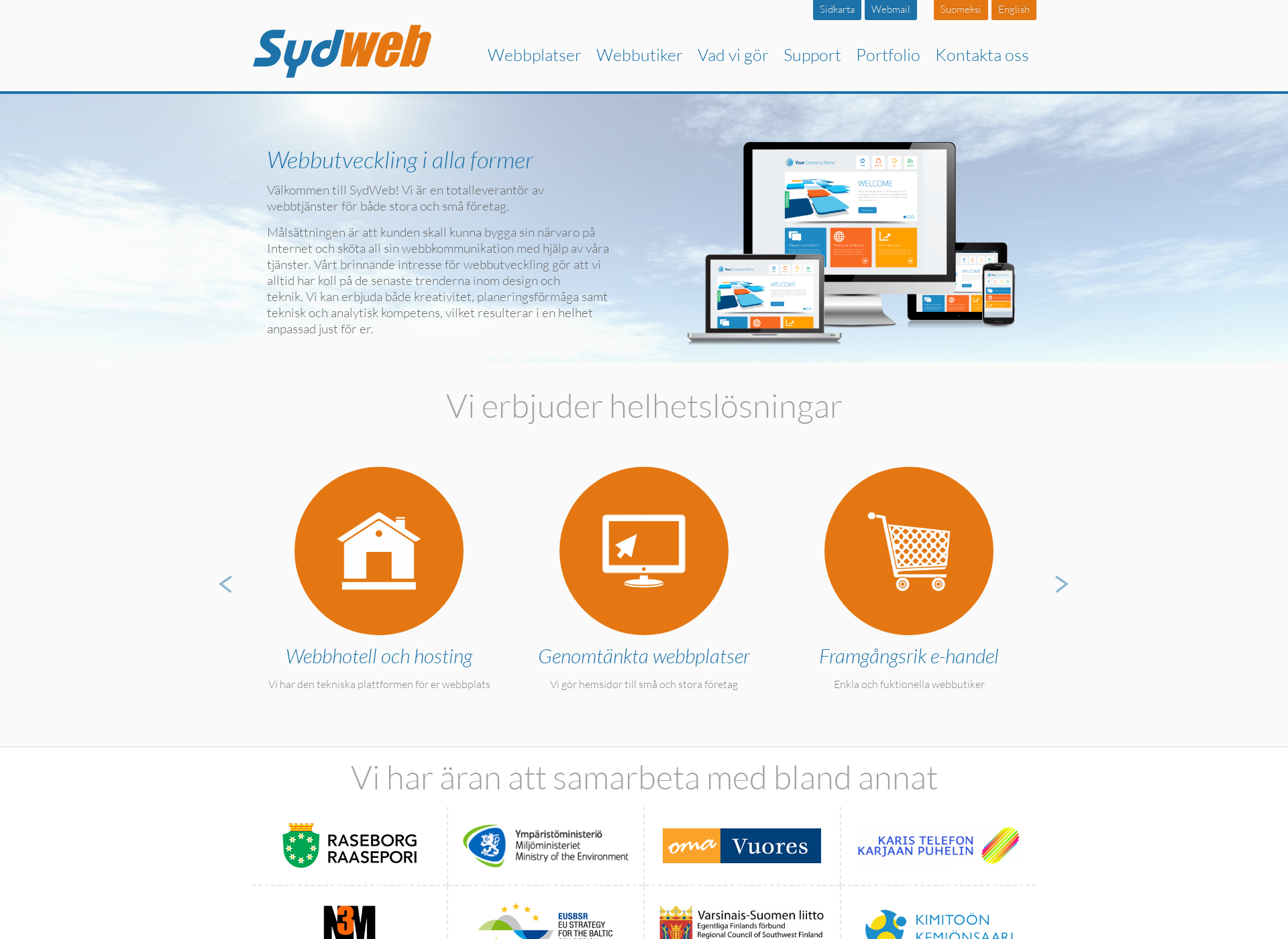 Skärmdump för syd-web.fi