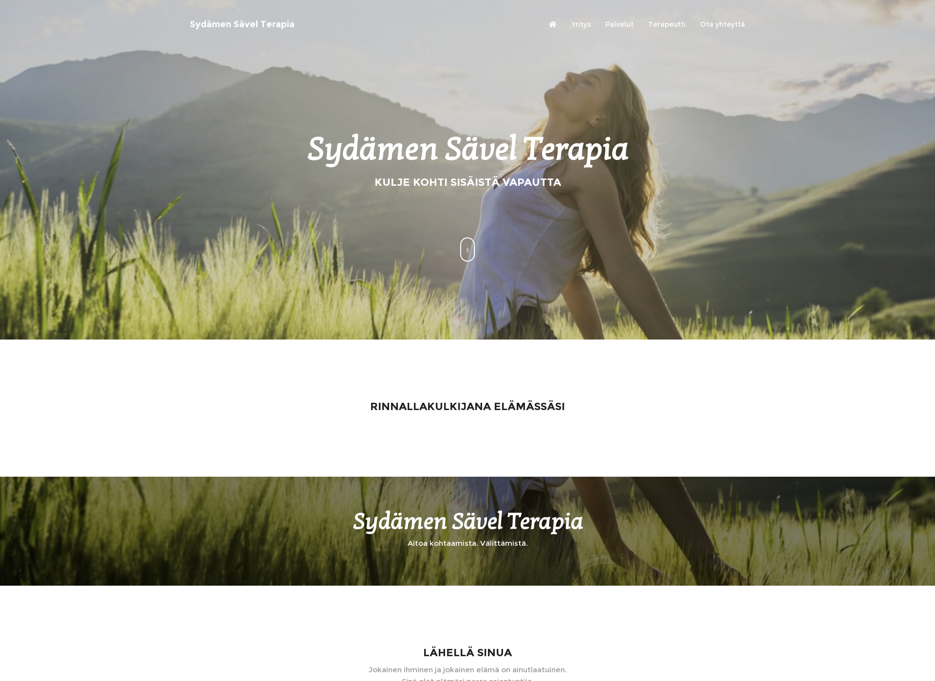 Screenshot for sydamensavelterapia.fi