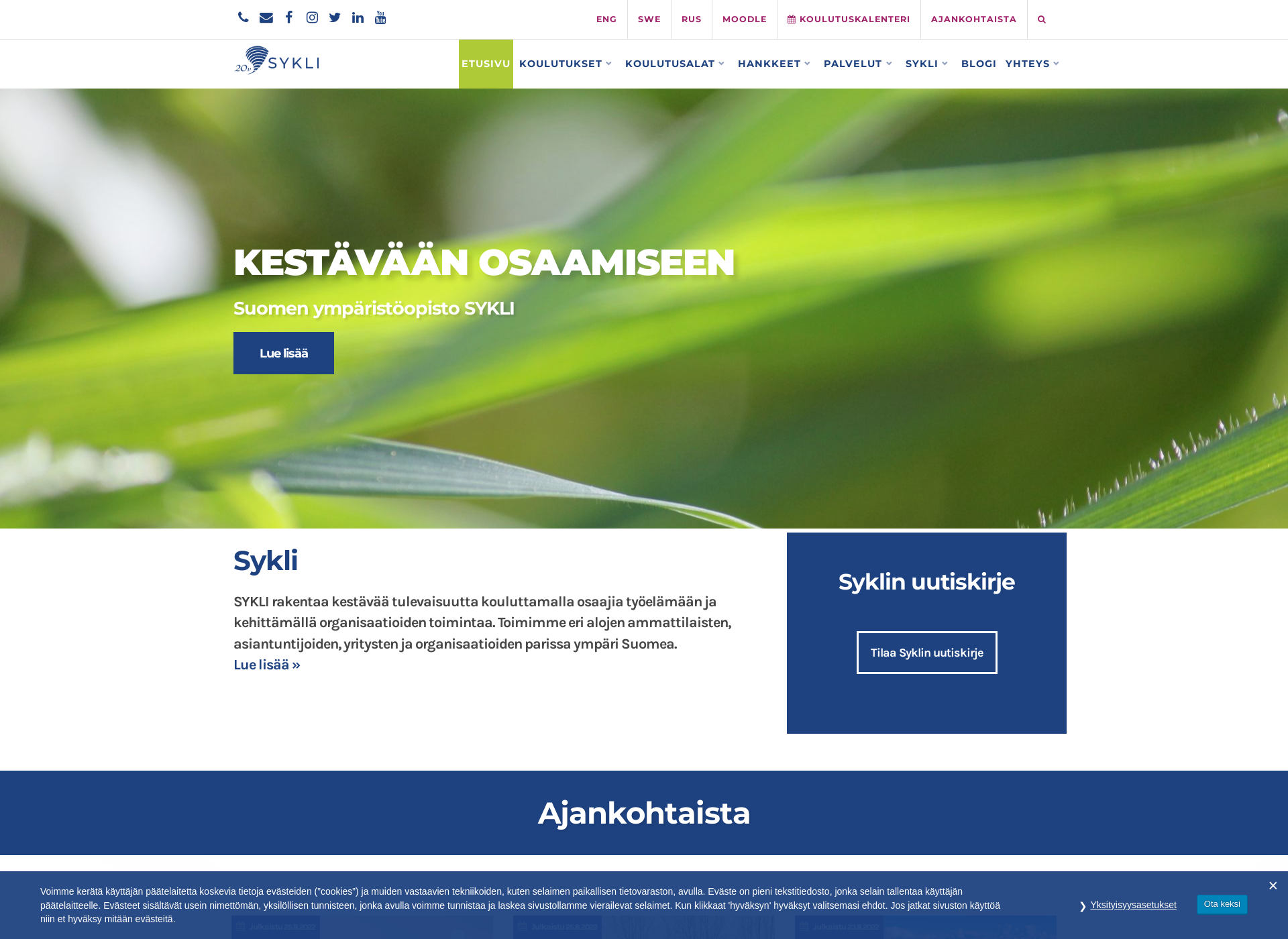 Skärmdump för sykli.fi