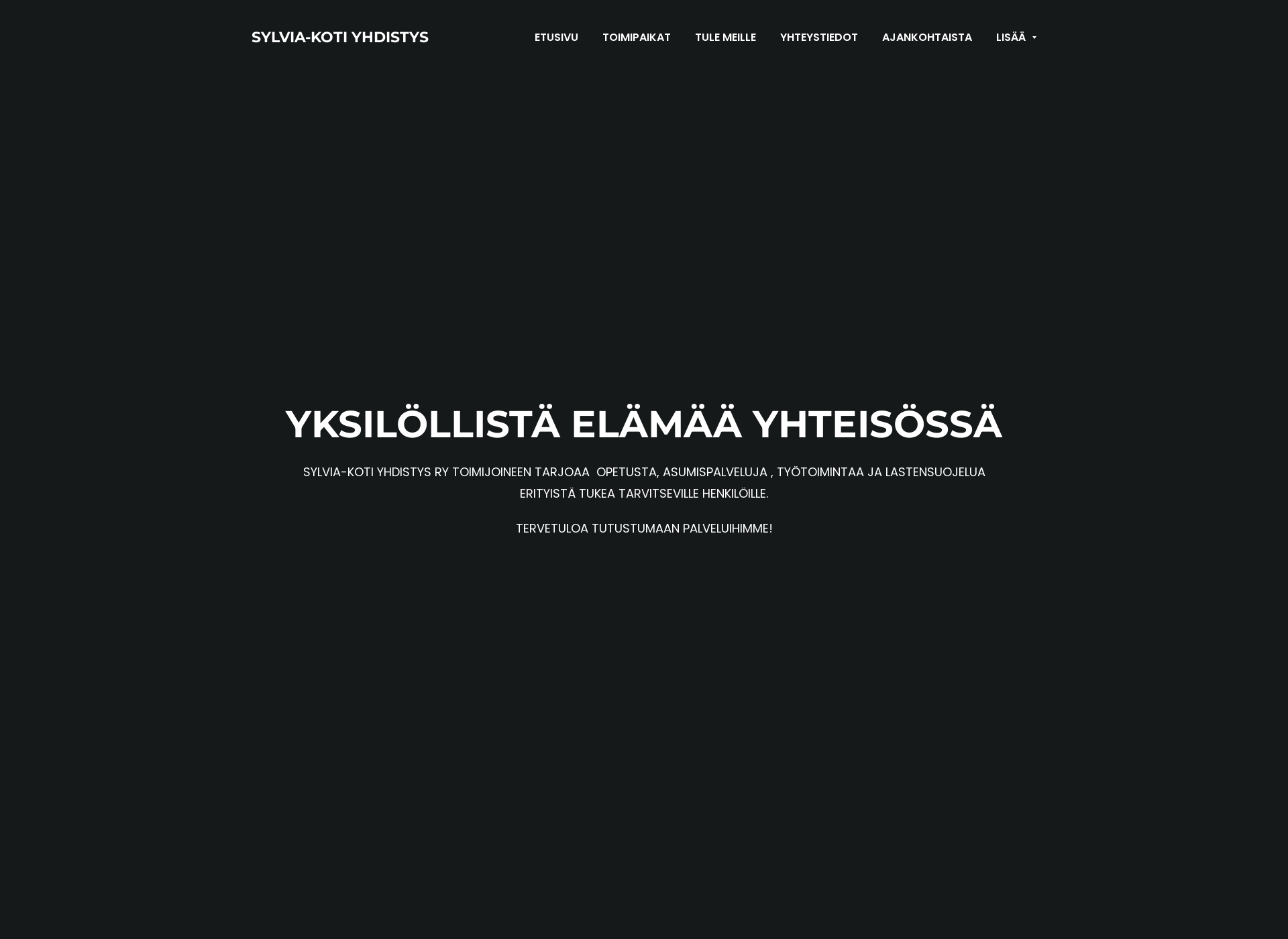 Skärmdump för sylviakotiyhdistys.fi
