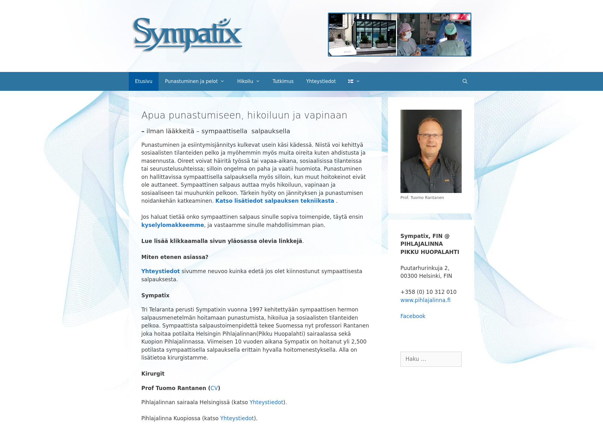 Screenshot for sympatix.fi