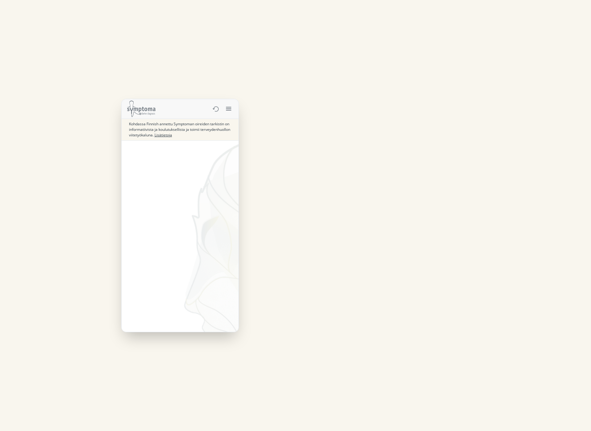 Näyttökuva symptoma.fi