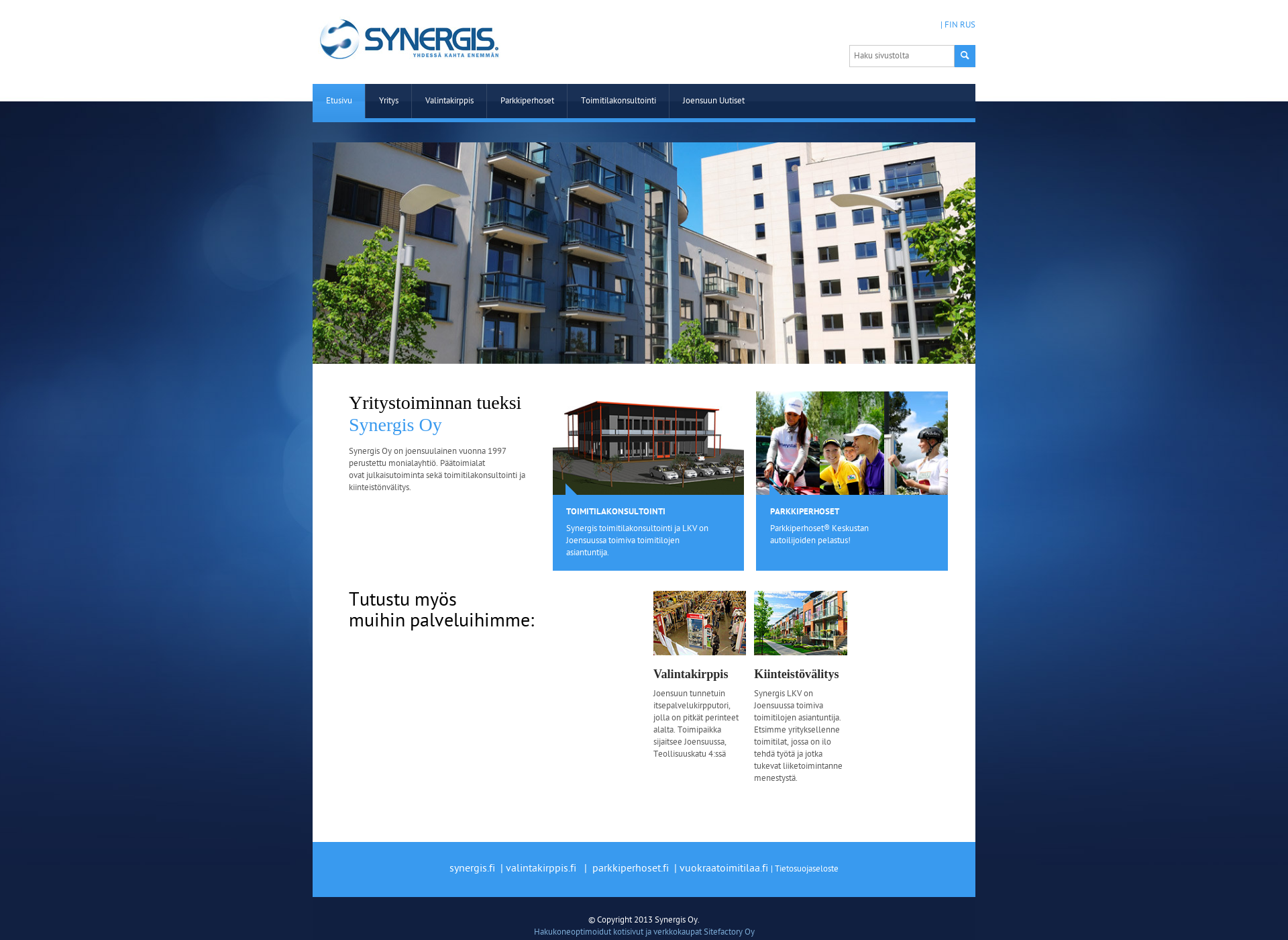 Screenshot for synergis.fi