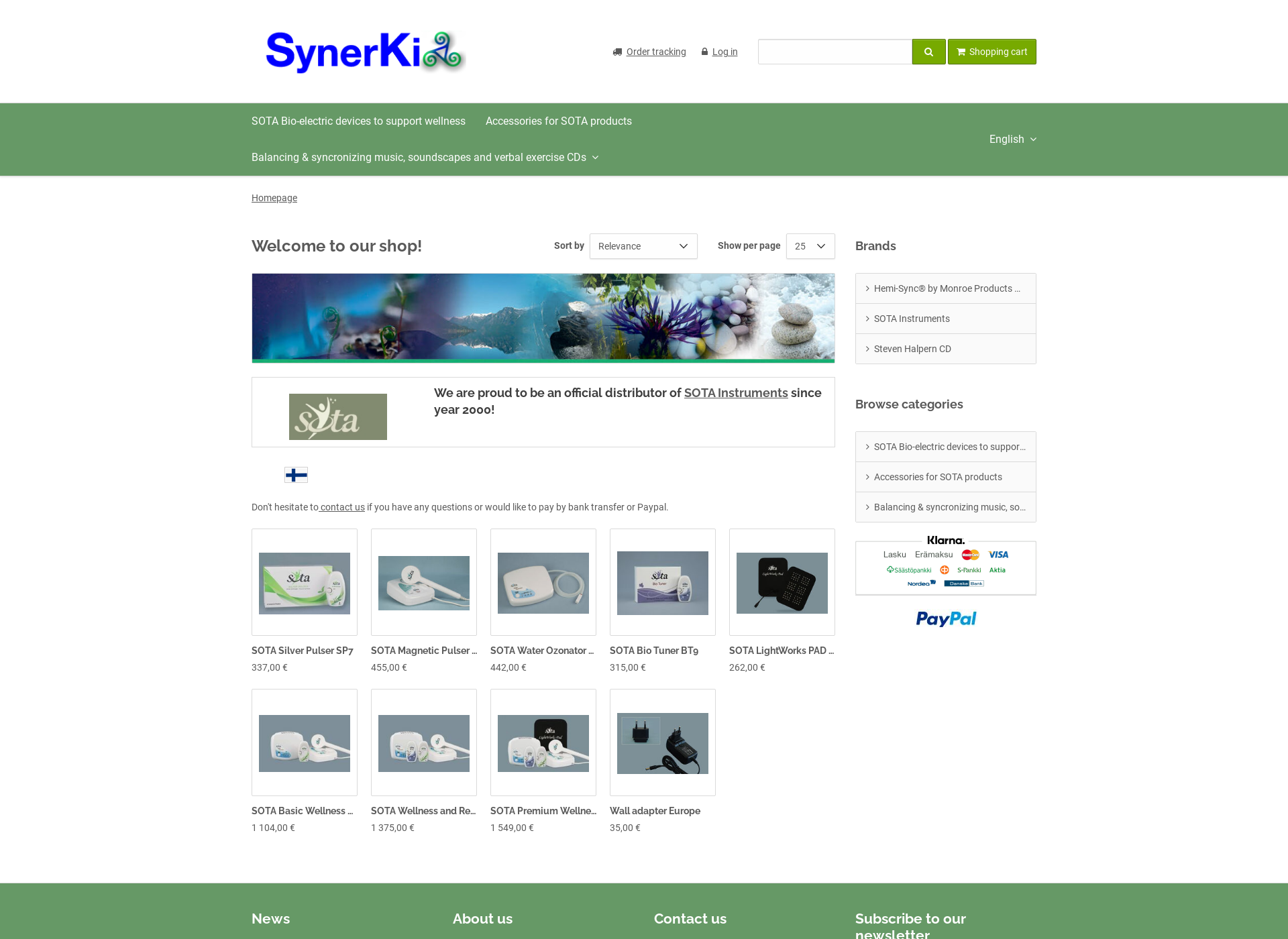 Screenshot for synerki.fi