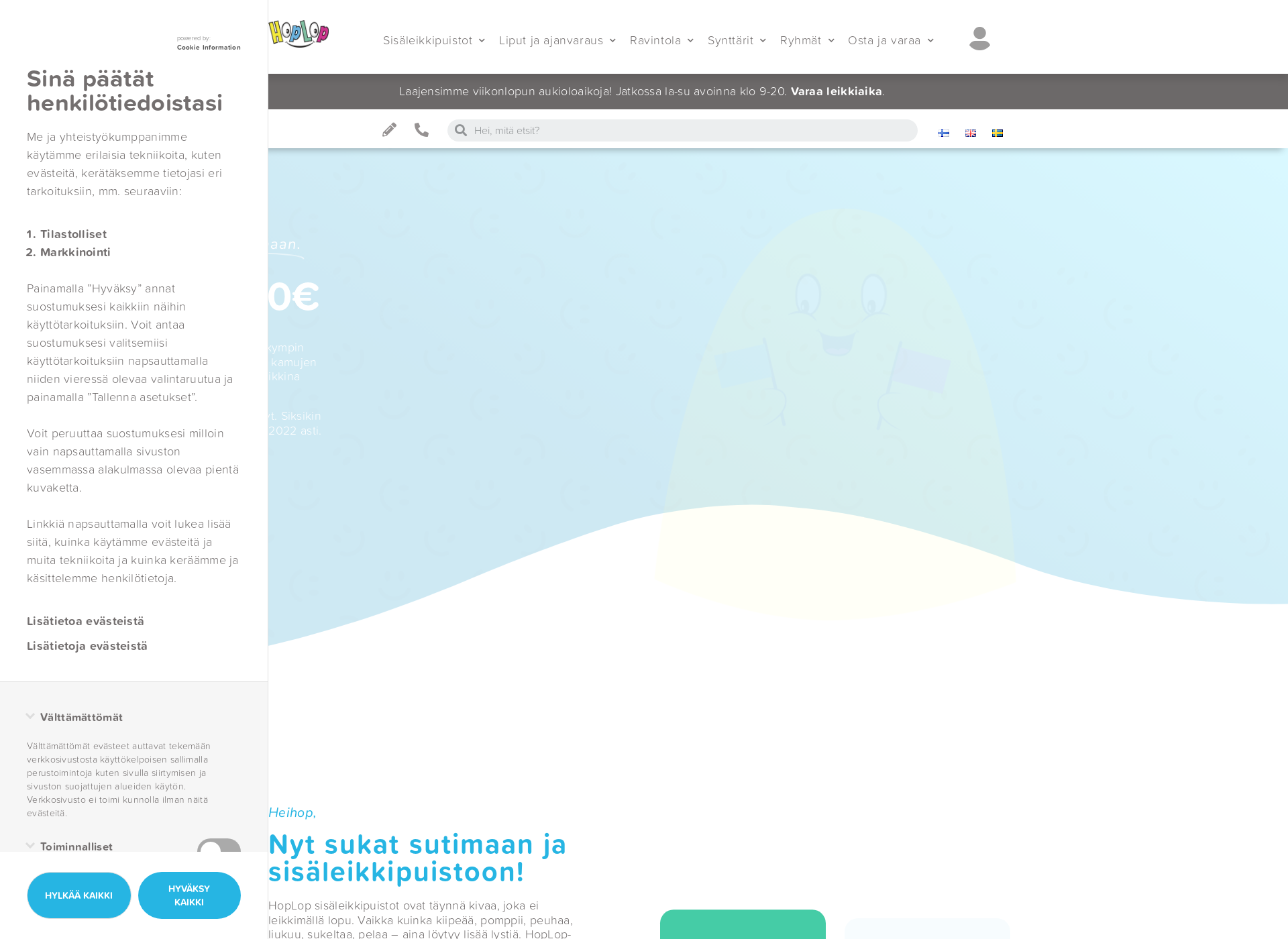 Screenshot for synttarikauppa.fi