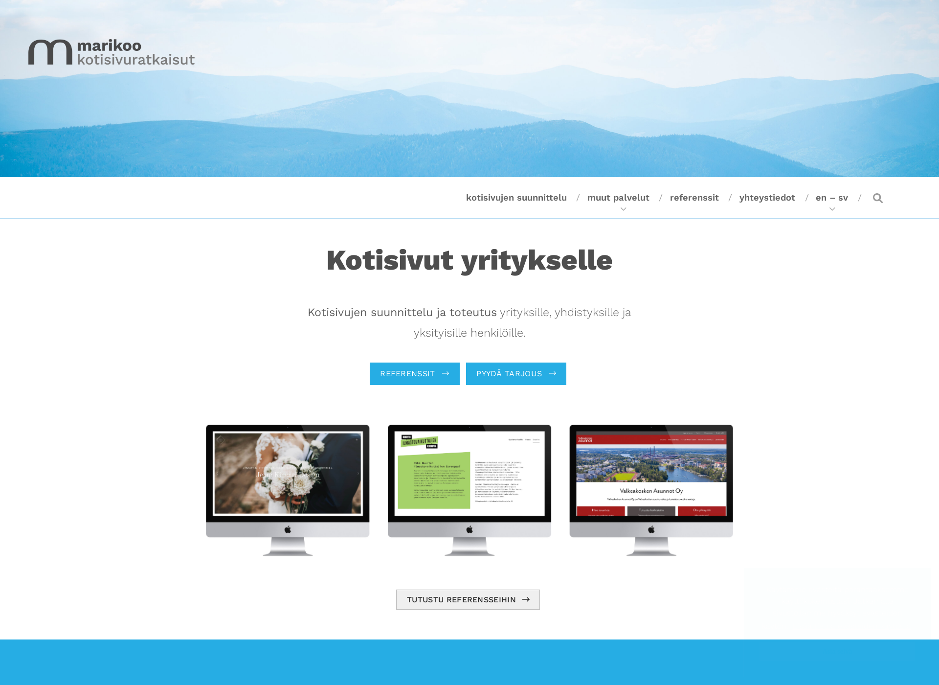 Screenshot for sysimies.fi
