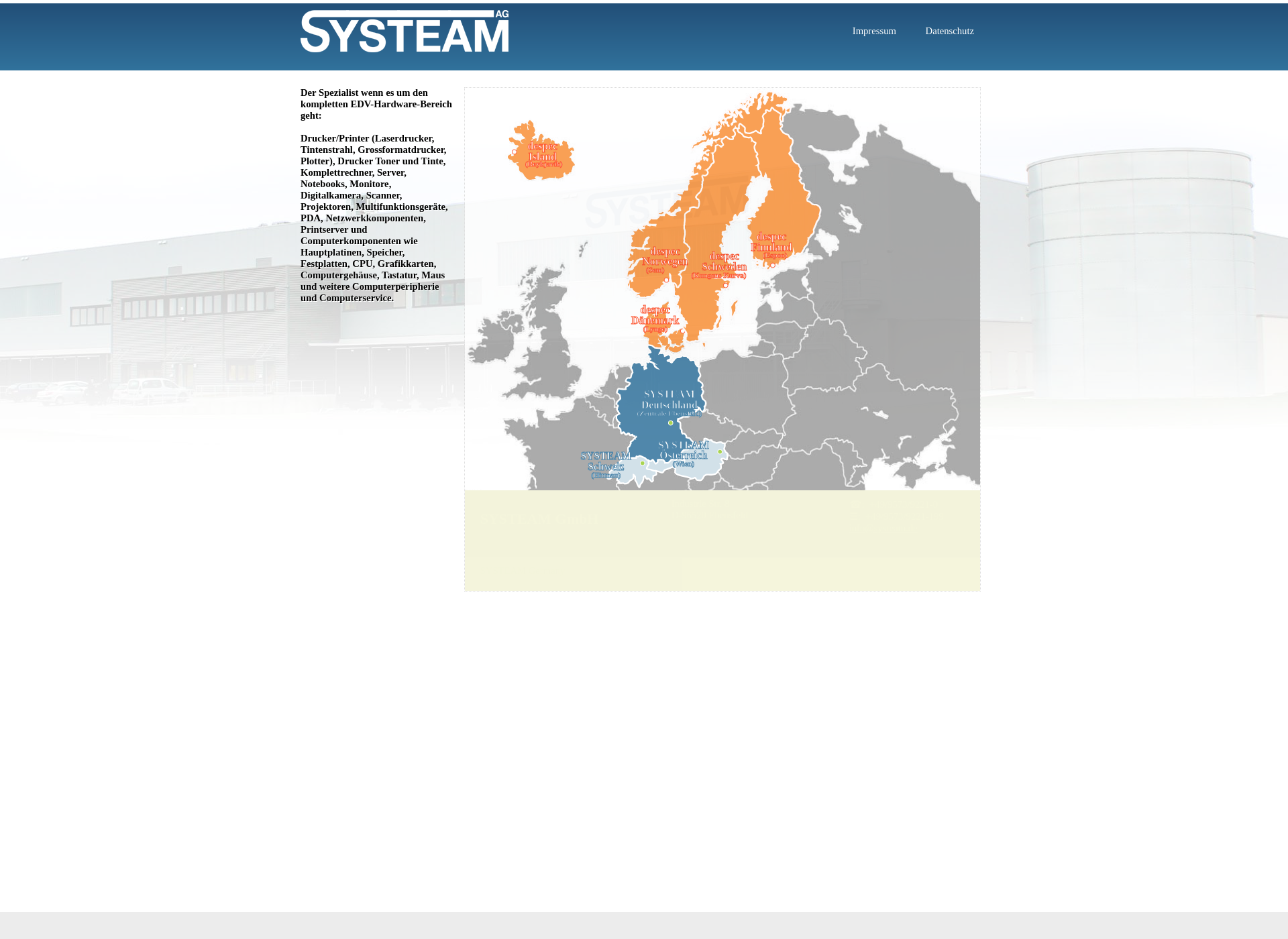 Screenshot for systeam.dk
