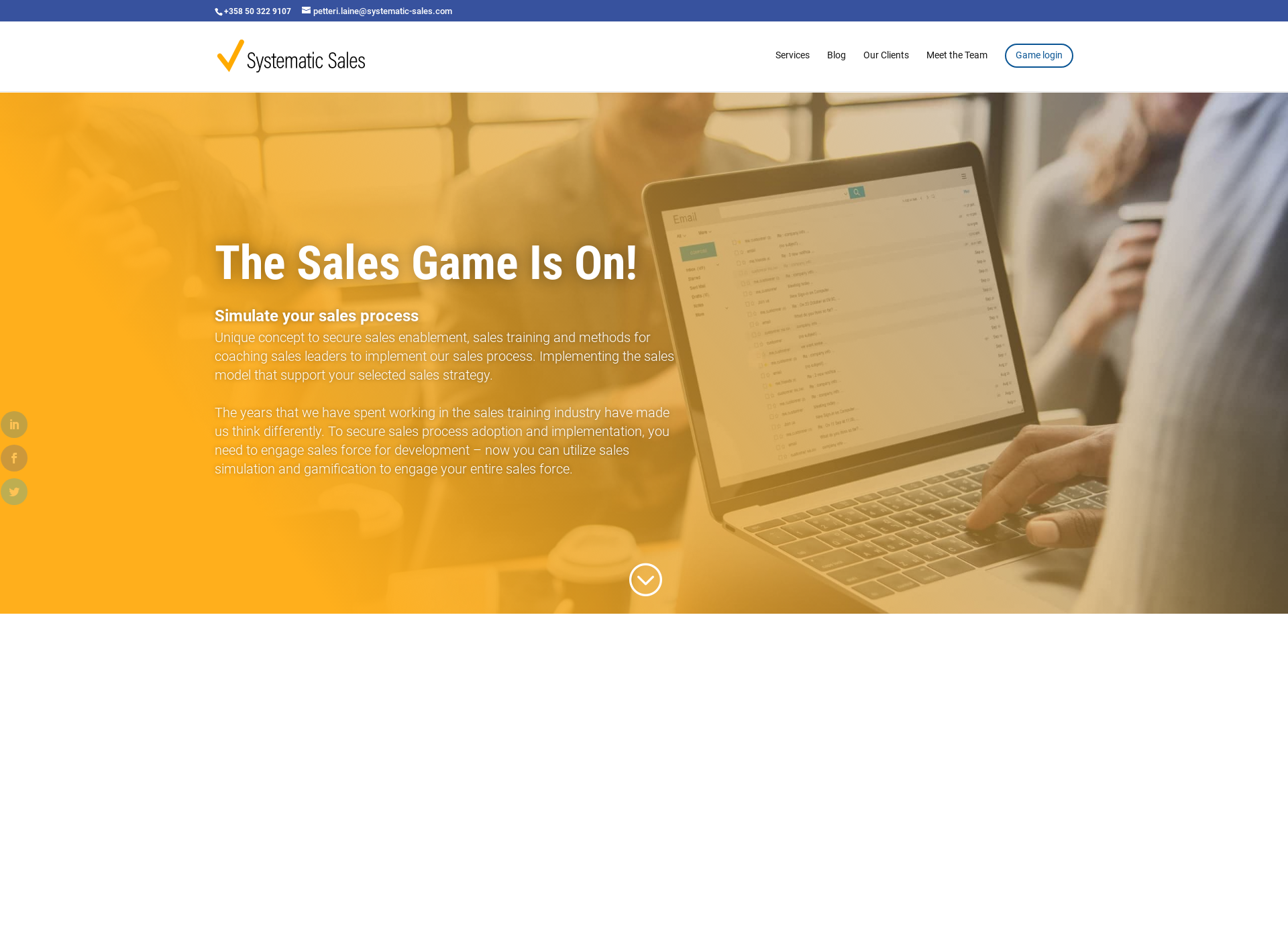 Skärmdump för systematic-sales.com