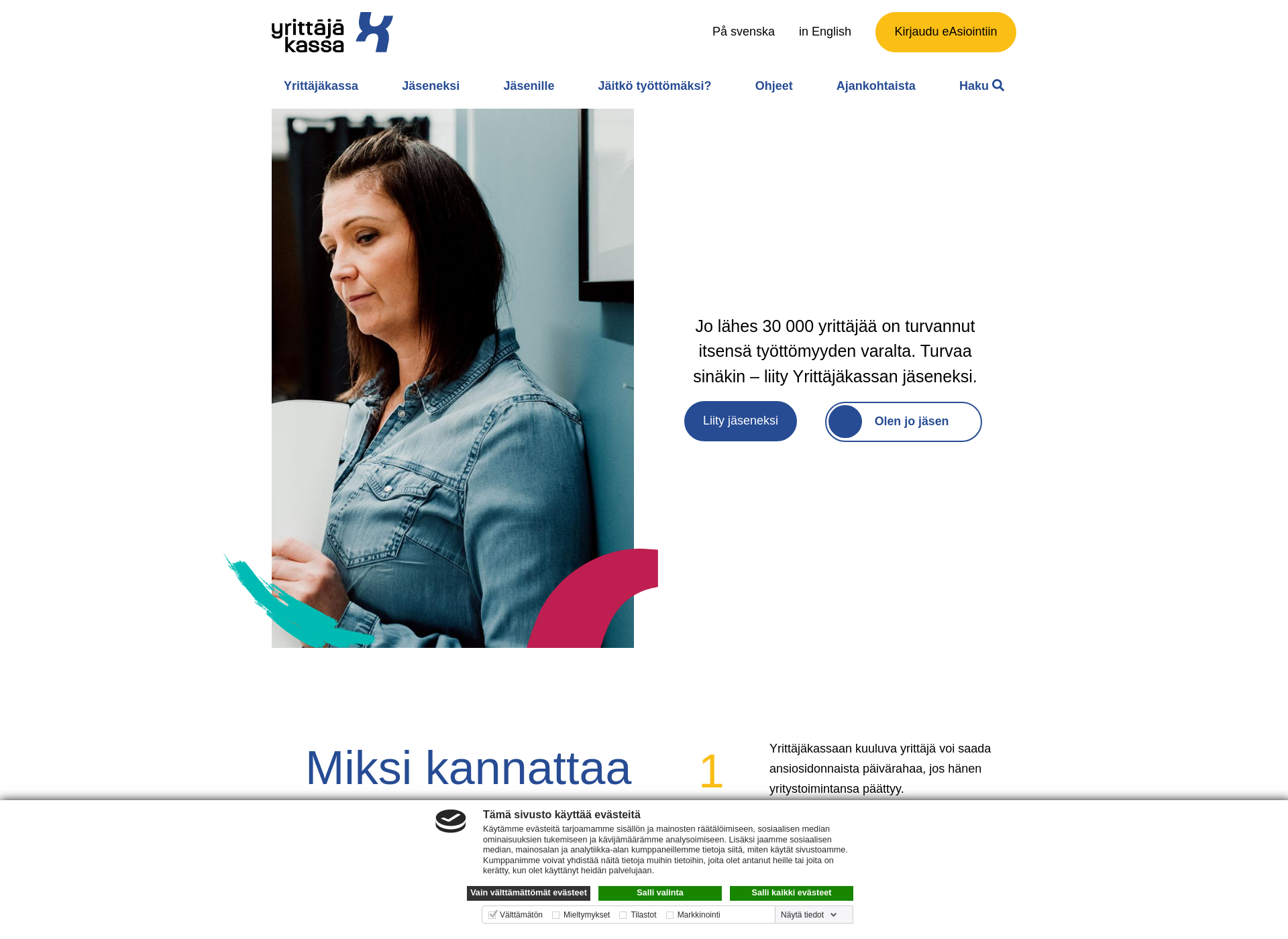 Skärmdump för syt.fi