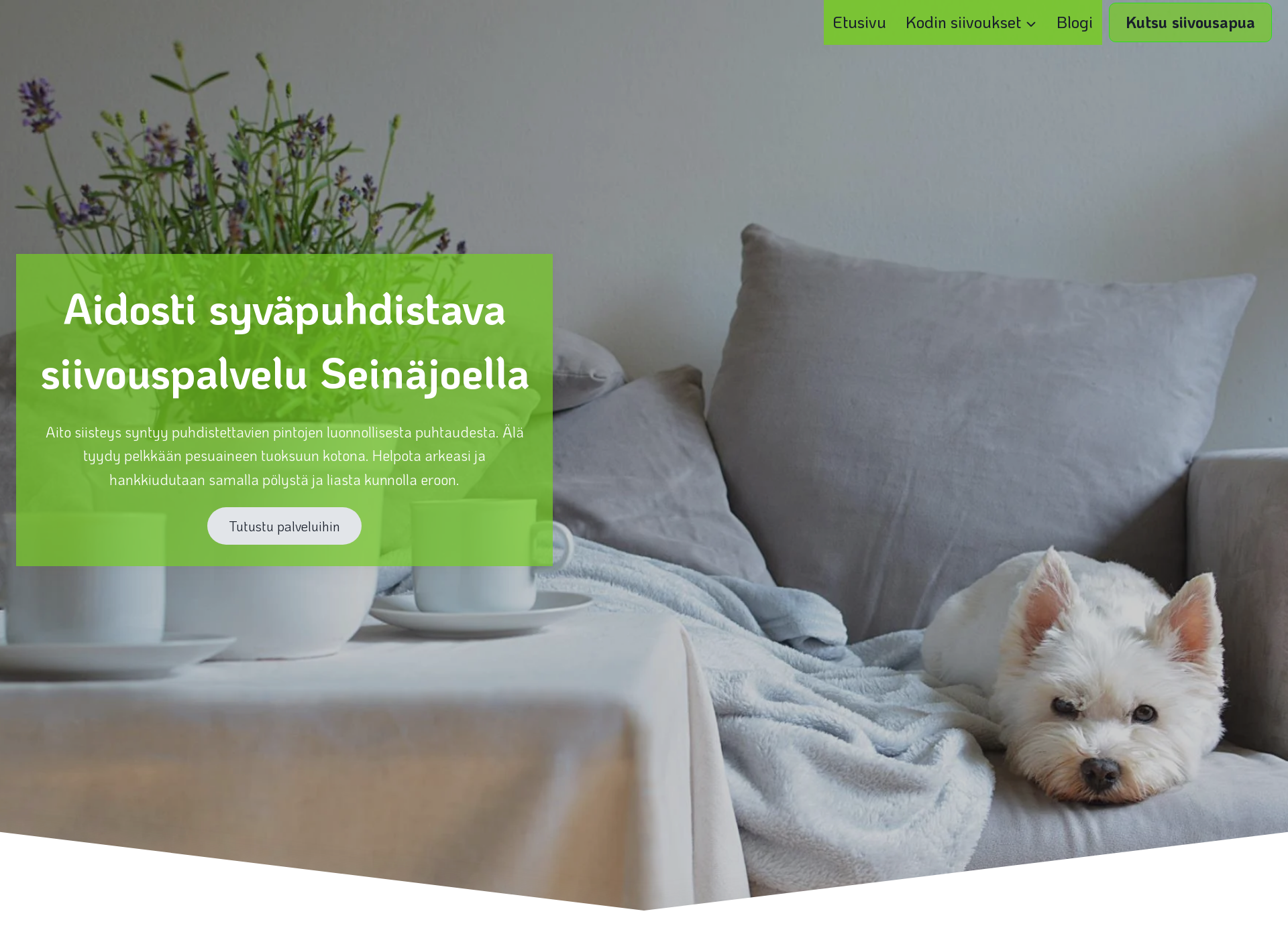 Screenshot for syvapuhdasta.fi