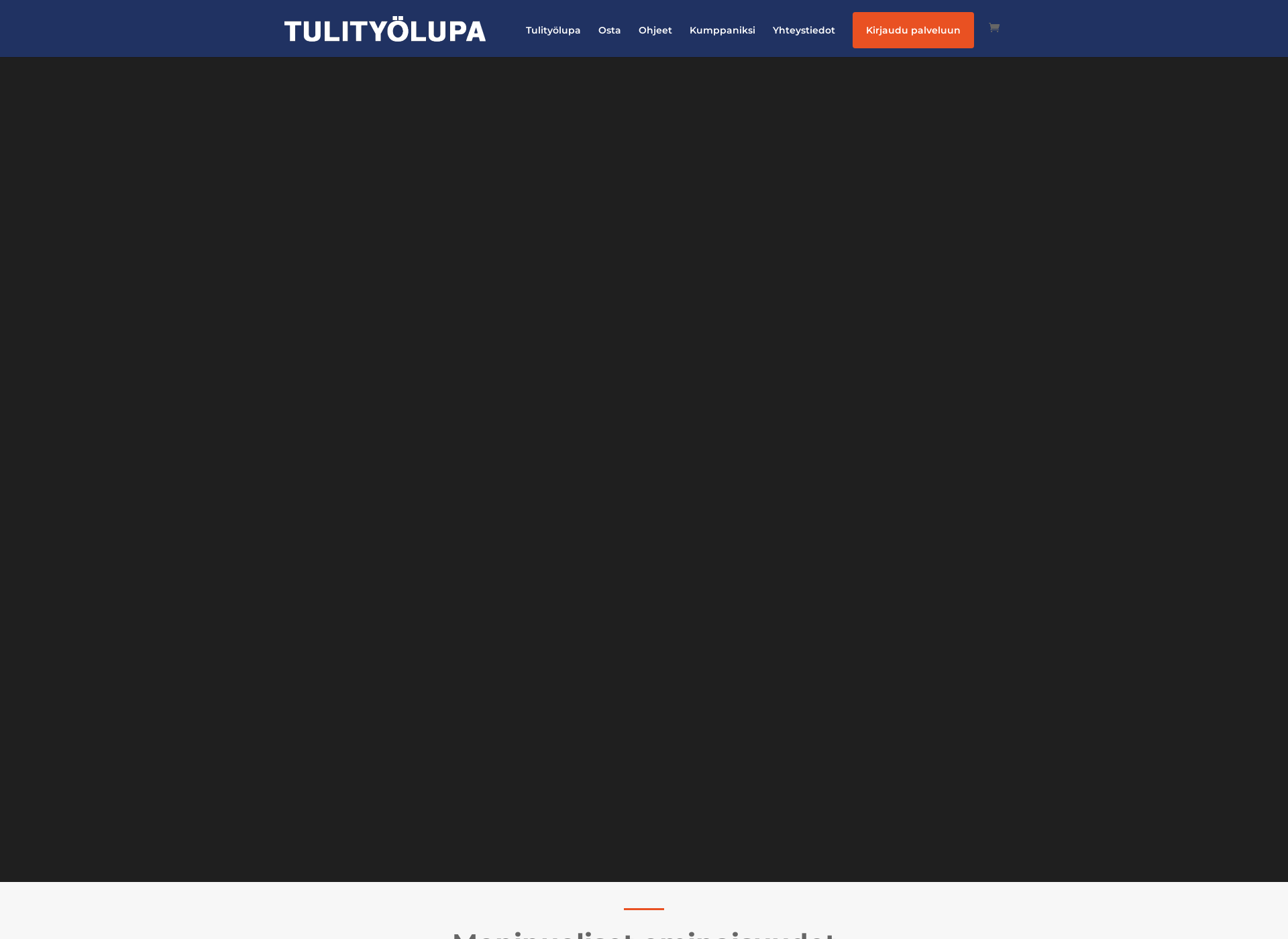 Screenshot for sähköinentulityölupa.fi