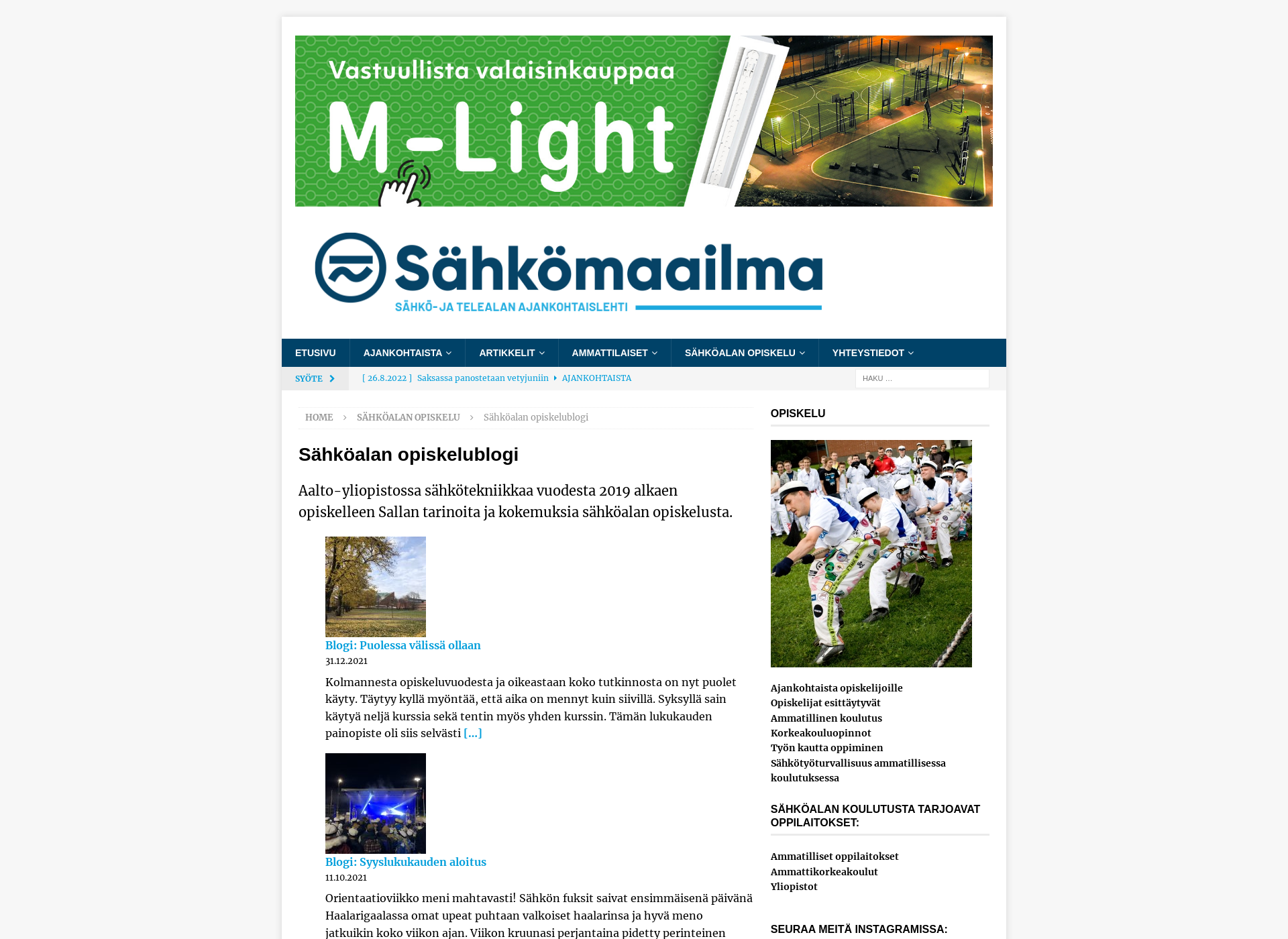 Screenshot for sähkölle.fi