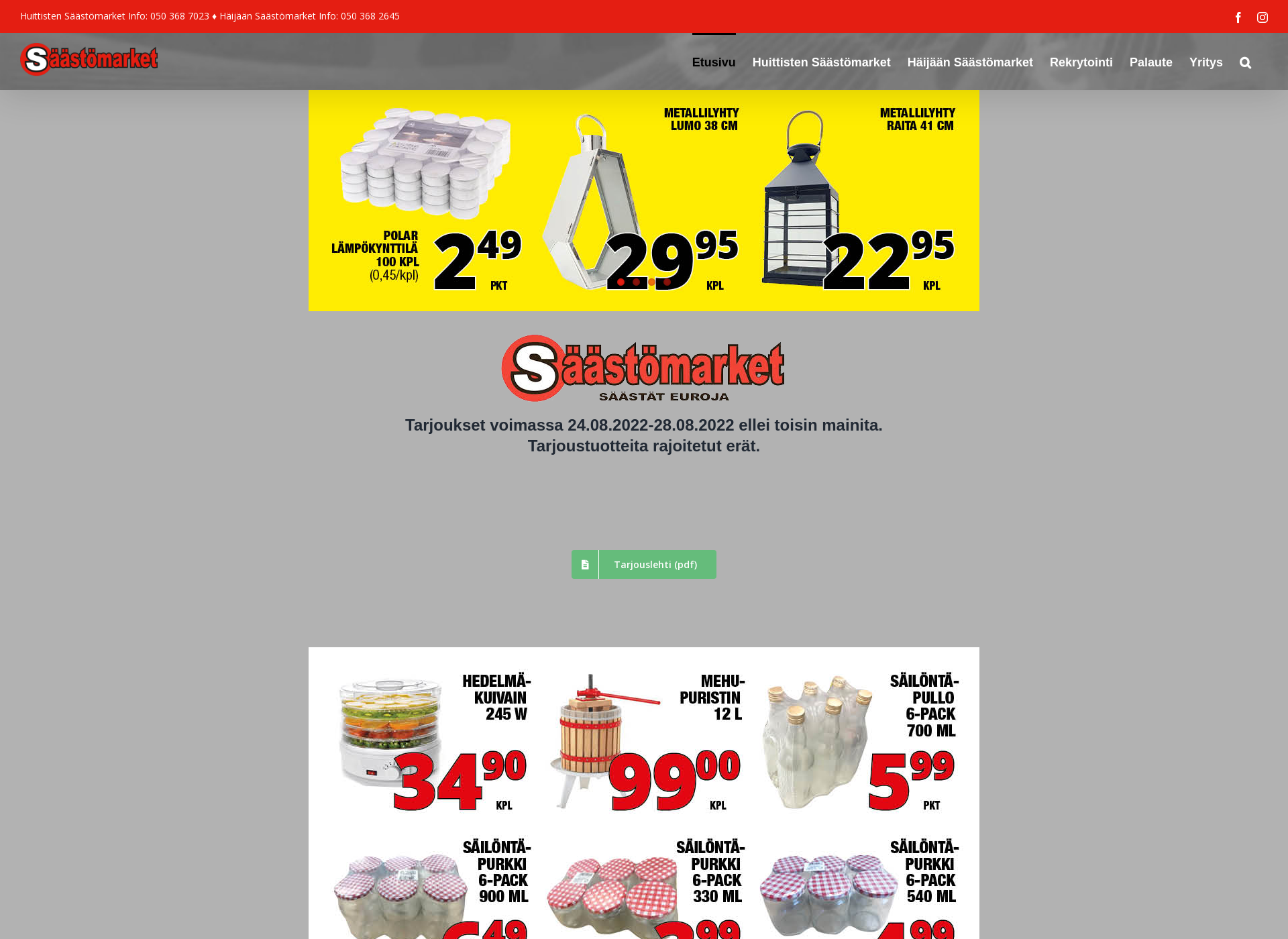 Screenshot for säästömarket.fi