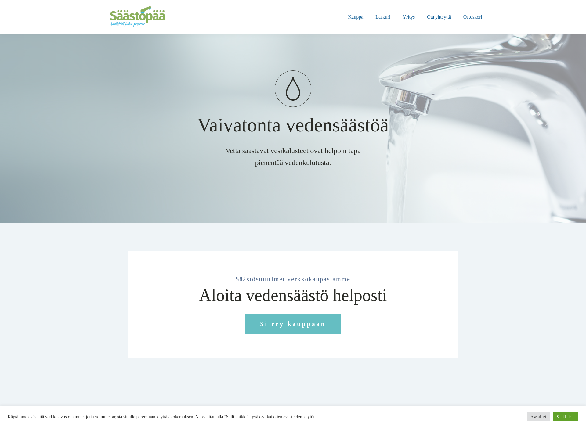 Skärmdump för säästöpää.fi