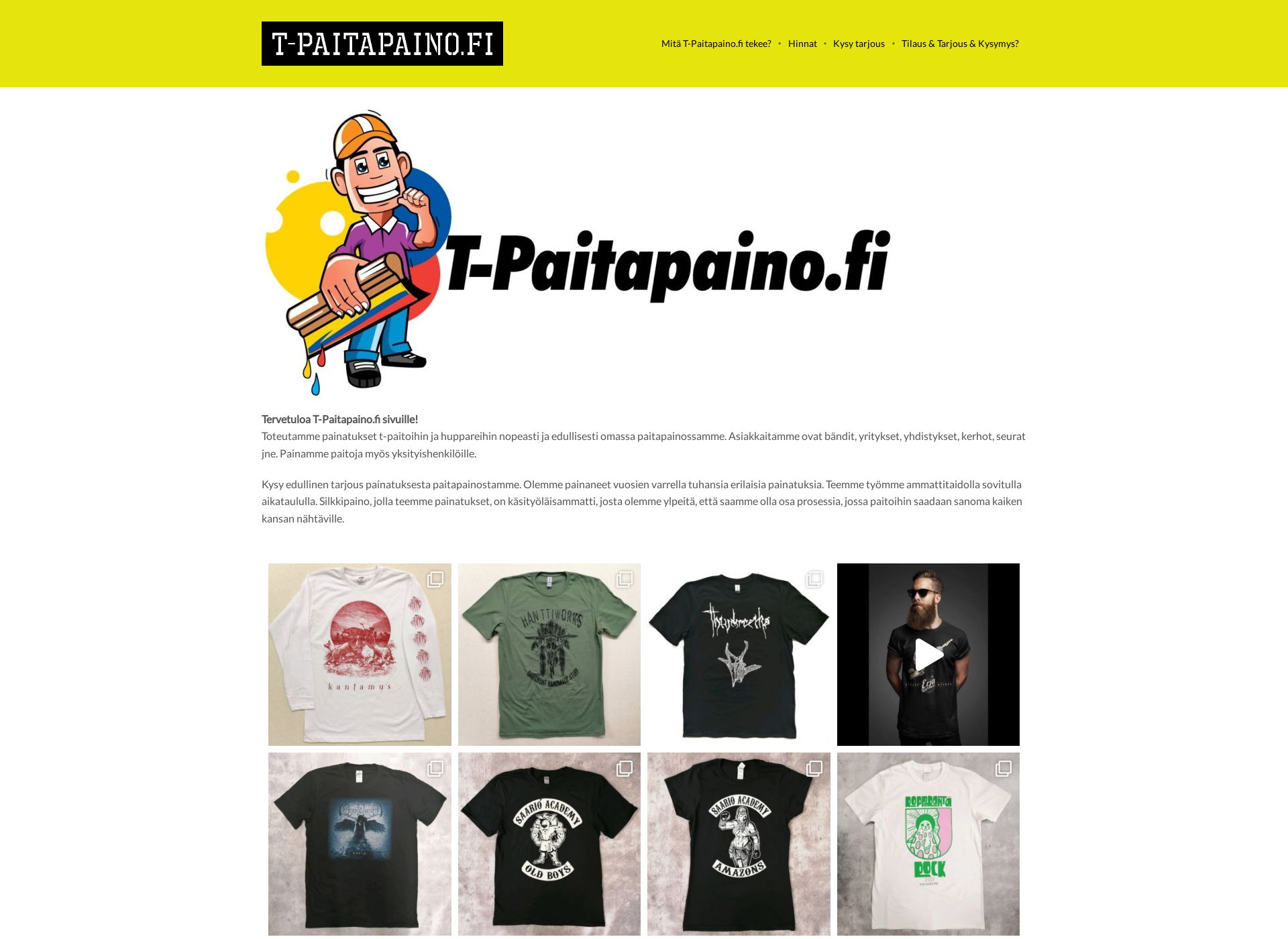 Screenshot for t-paitapaino.fi