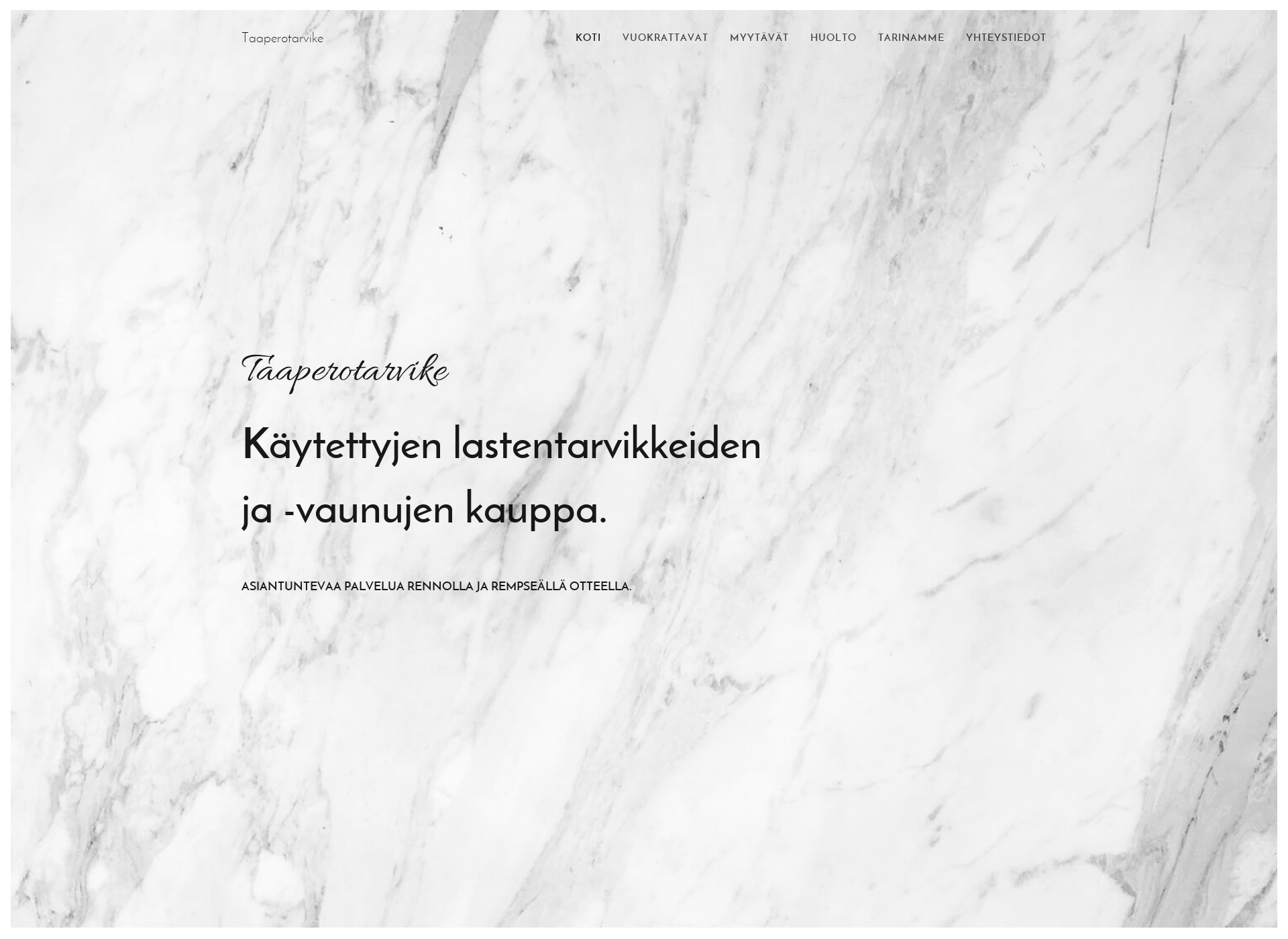 Screenshot for taaperotarvike.fi