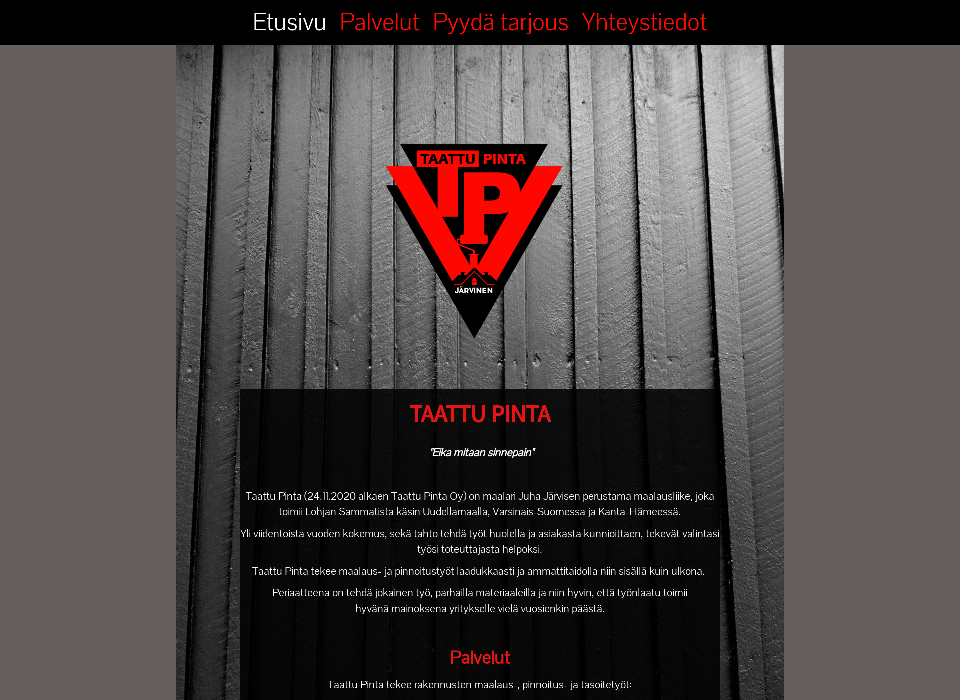 Screenshot for taattupinta.fi